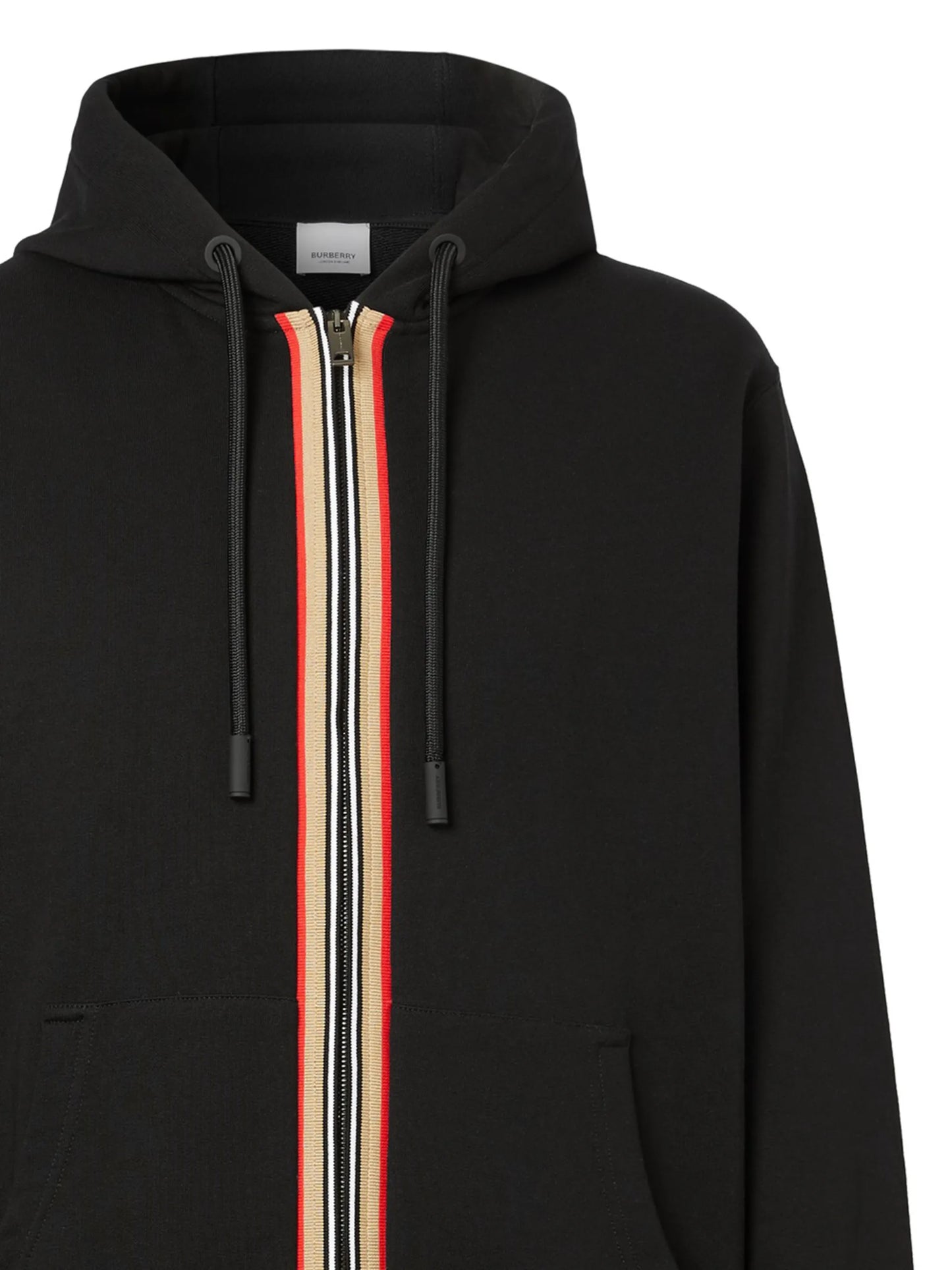 Icon Stripe zip-up hoodie