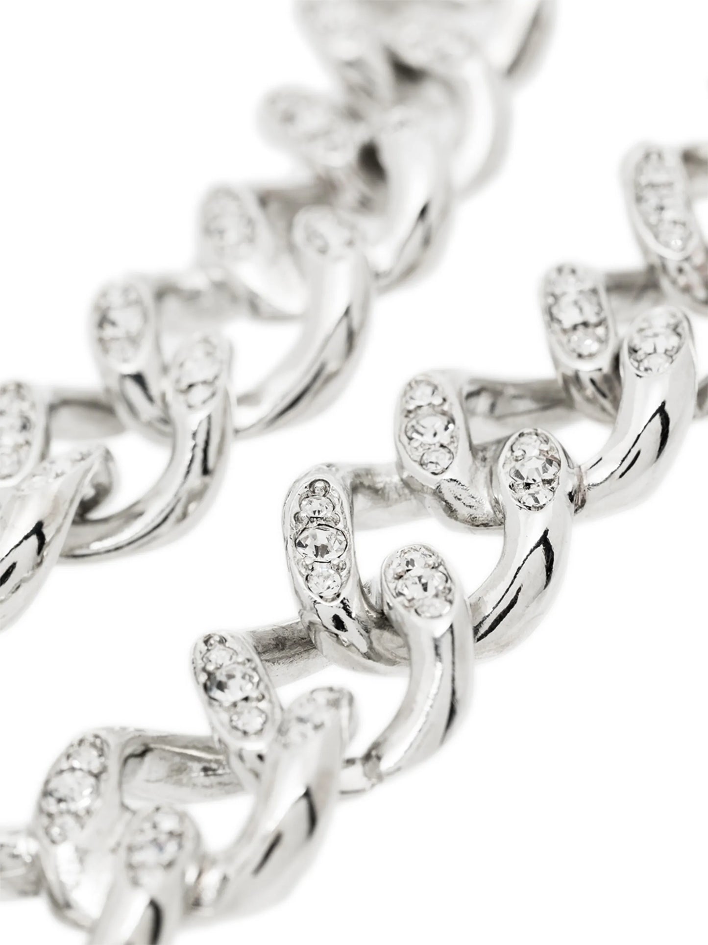 crystal-embellished chain necklace