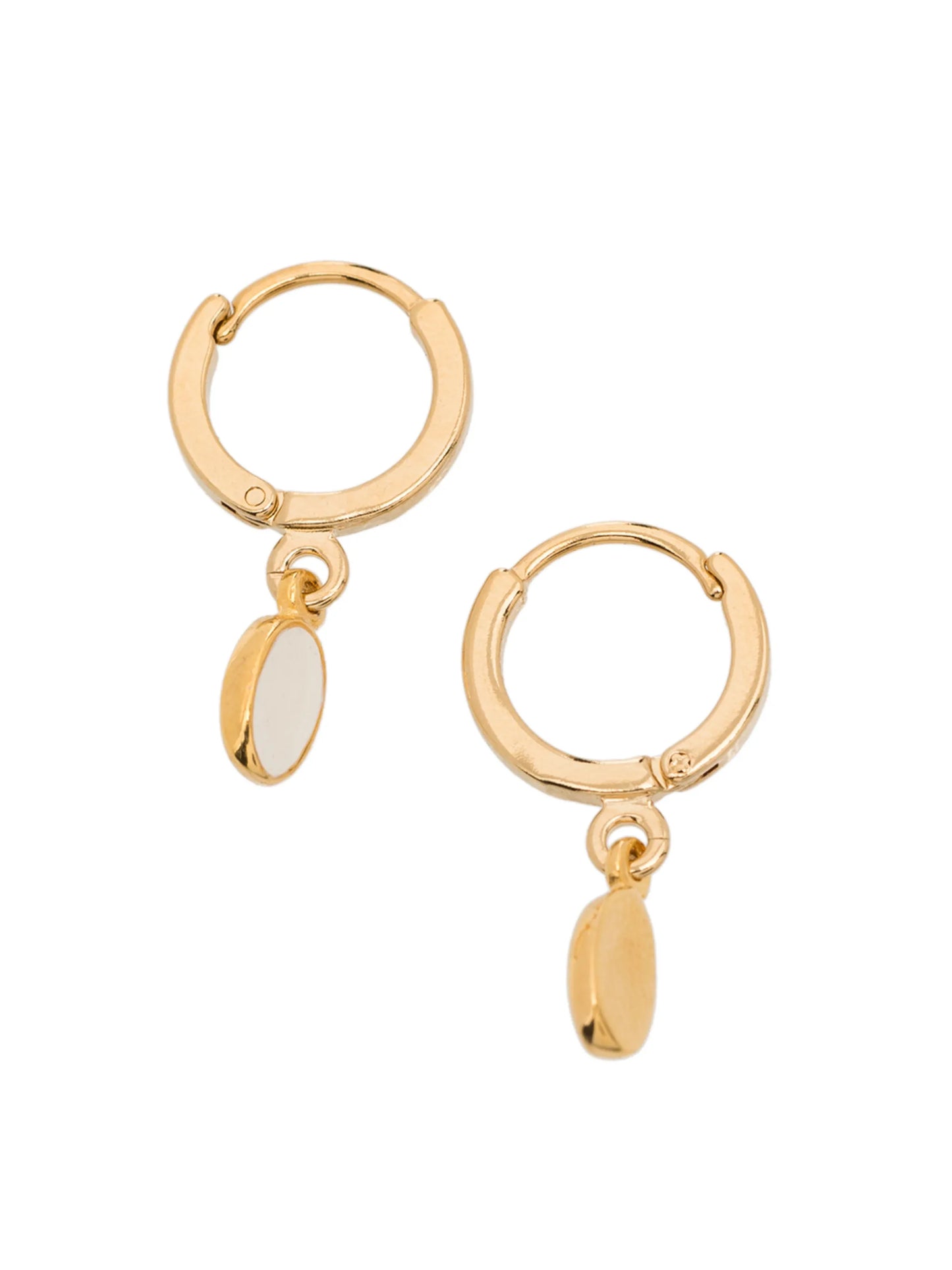 enamelled drop earrings