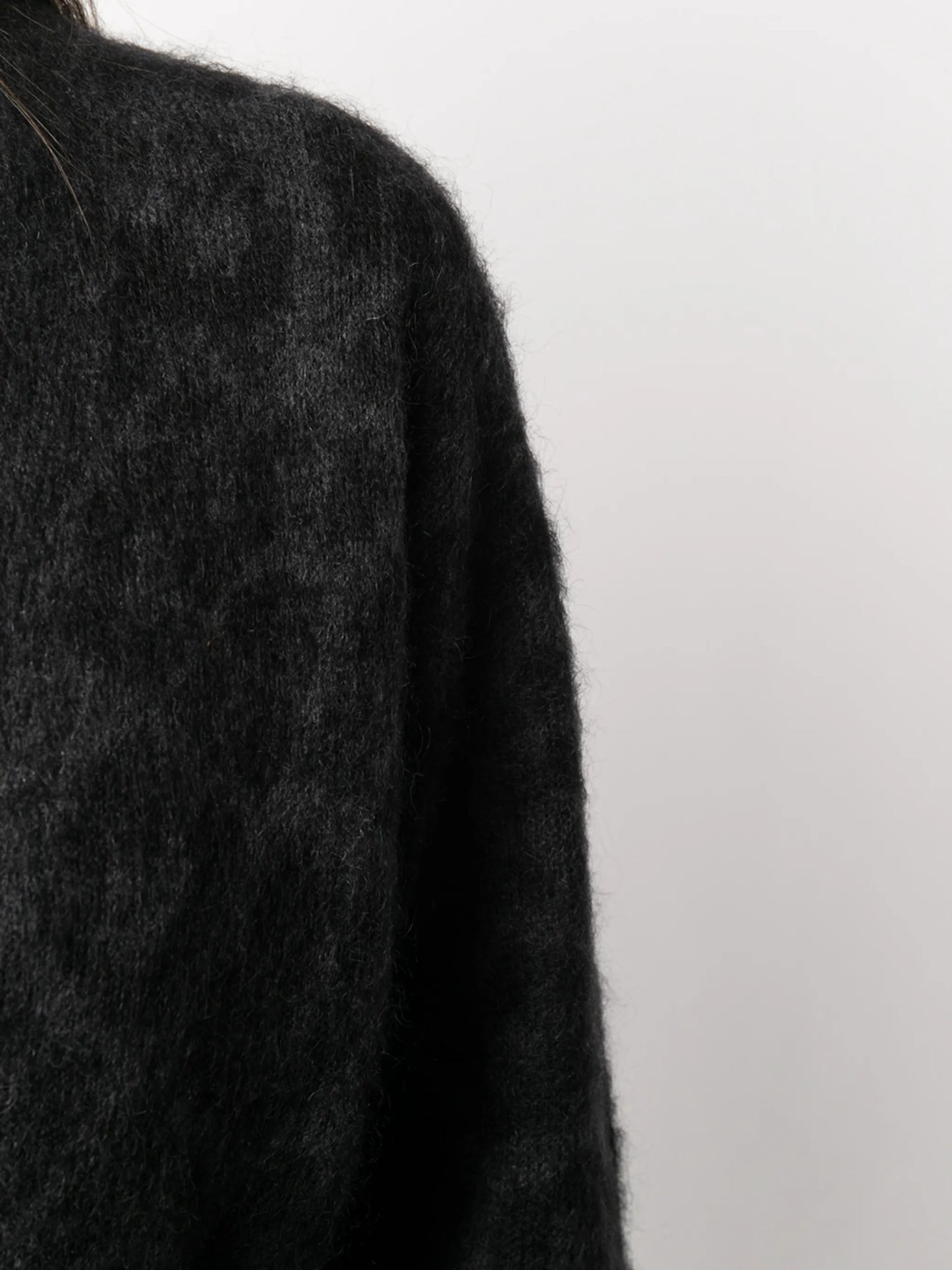 leopard pattern belted V-neck cardigan