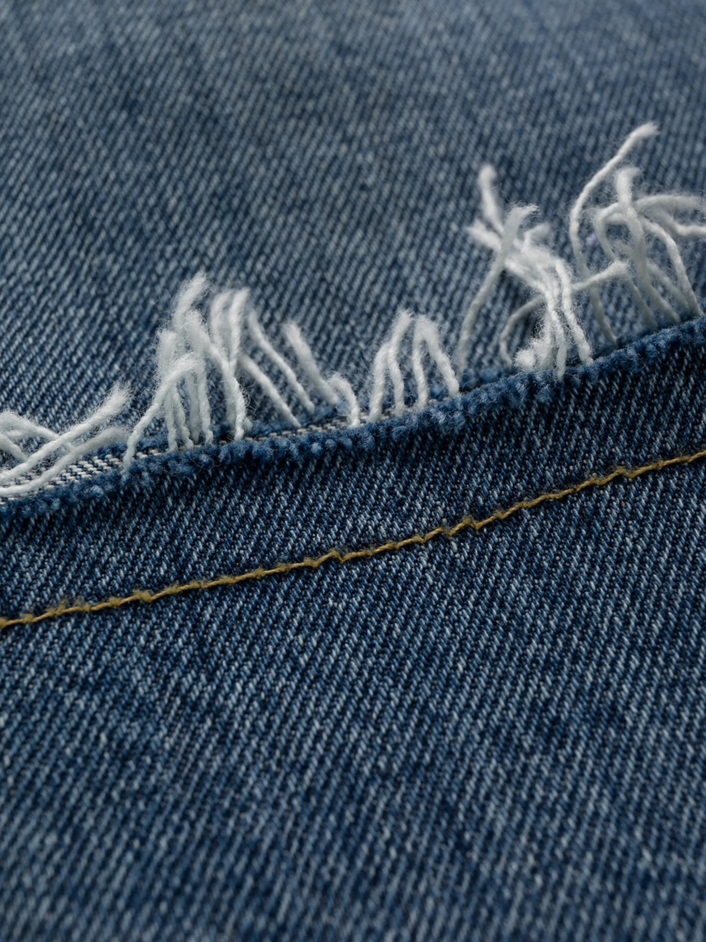 straight-leg denim jeans