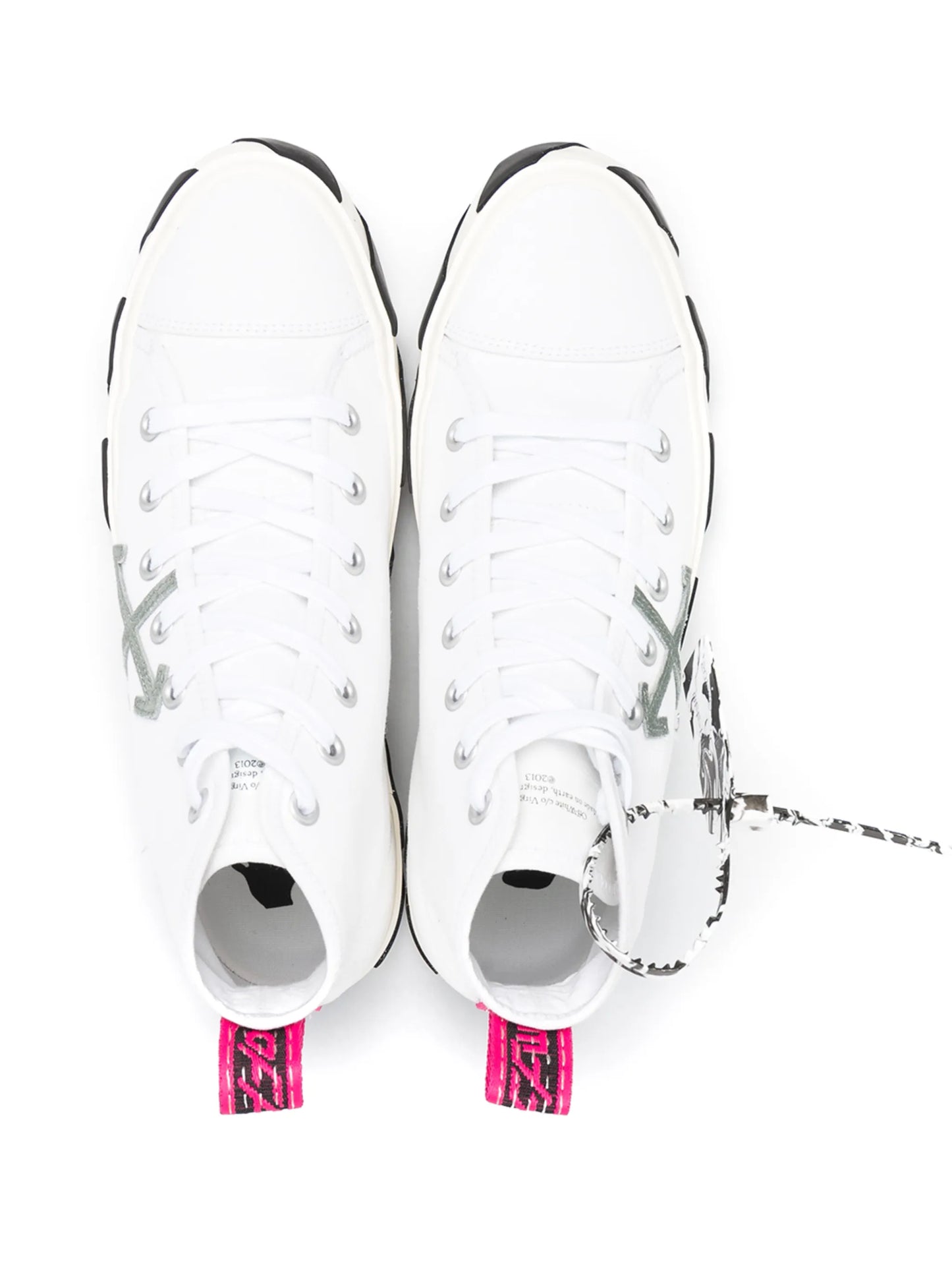 vulcanised mid-top sneakers