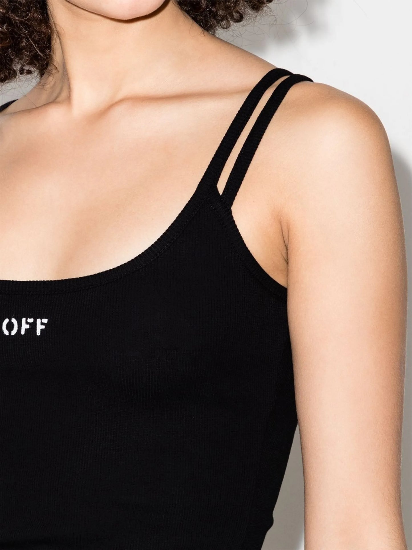 logo-print ribbed dress
