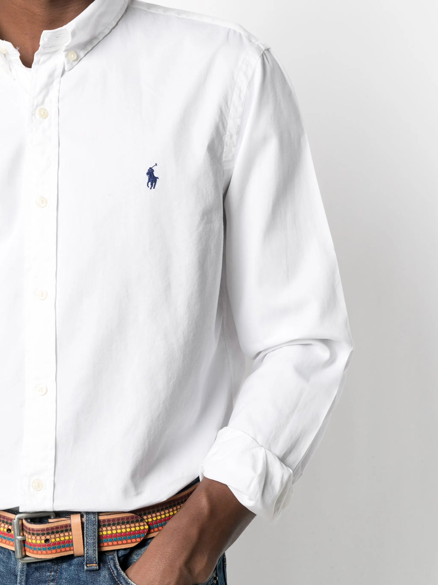 logo-patch shirt