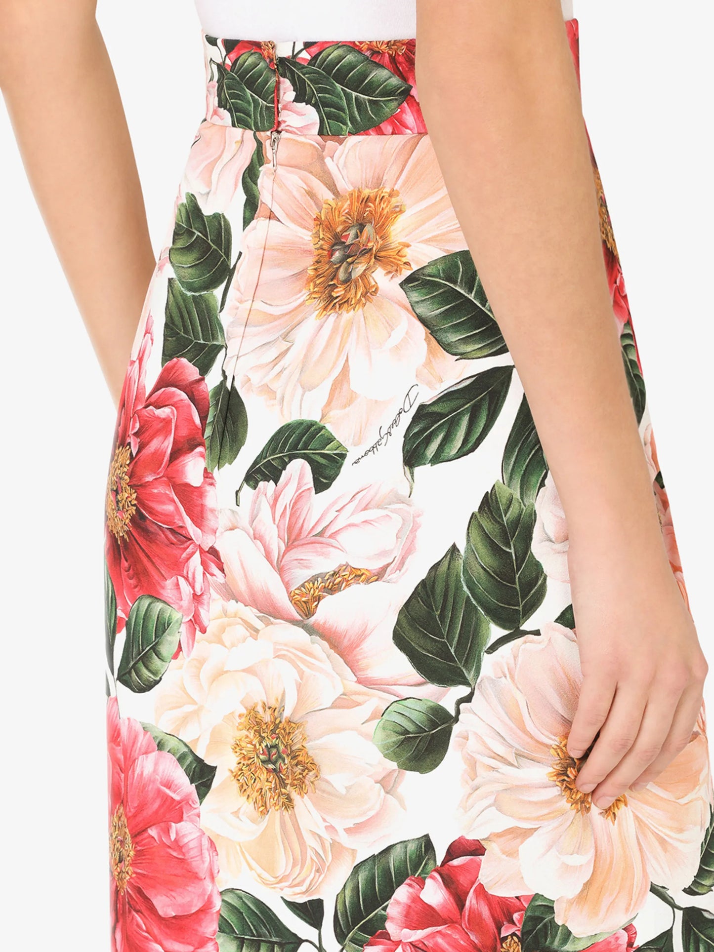 floral print pencil skirt