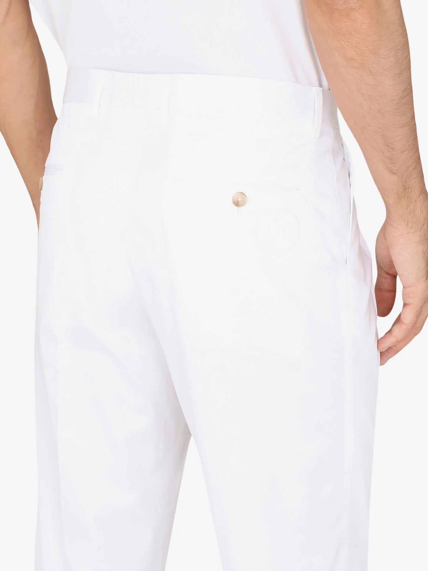 pleated tapered trousers