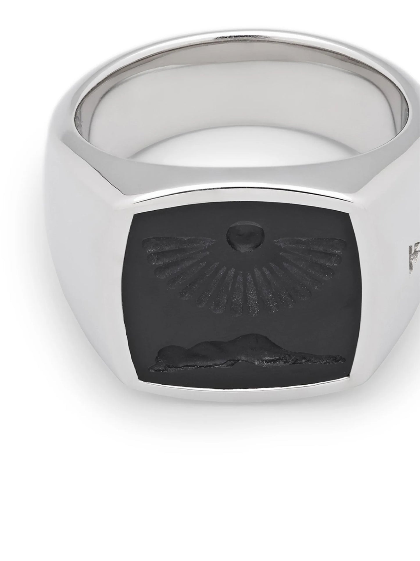 Clytia onyx-embellished ring