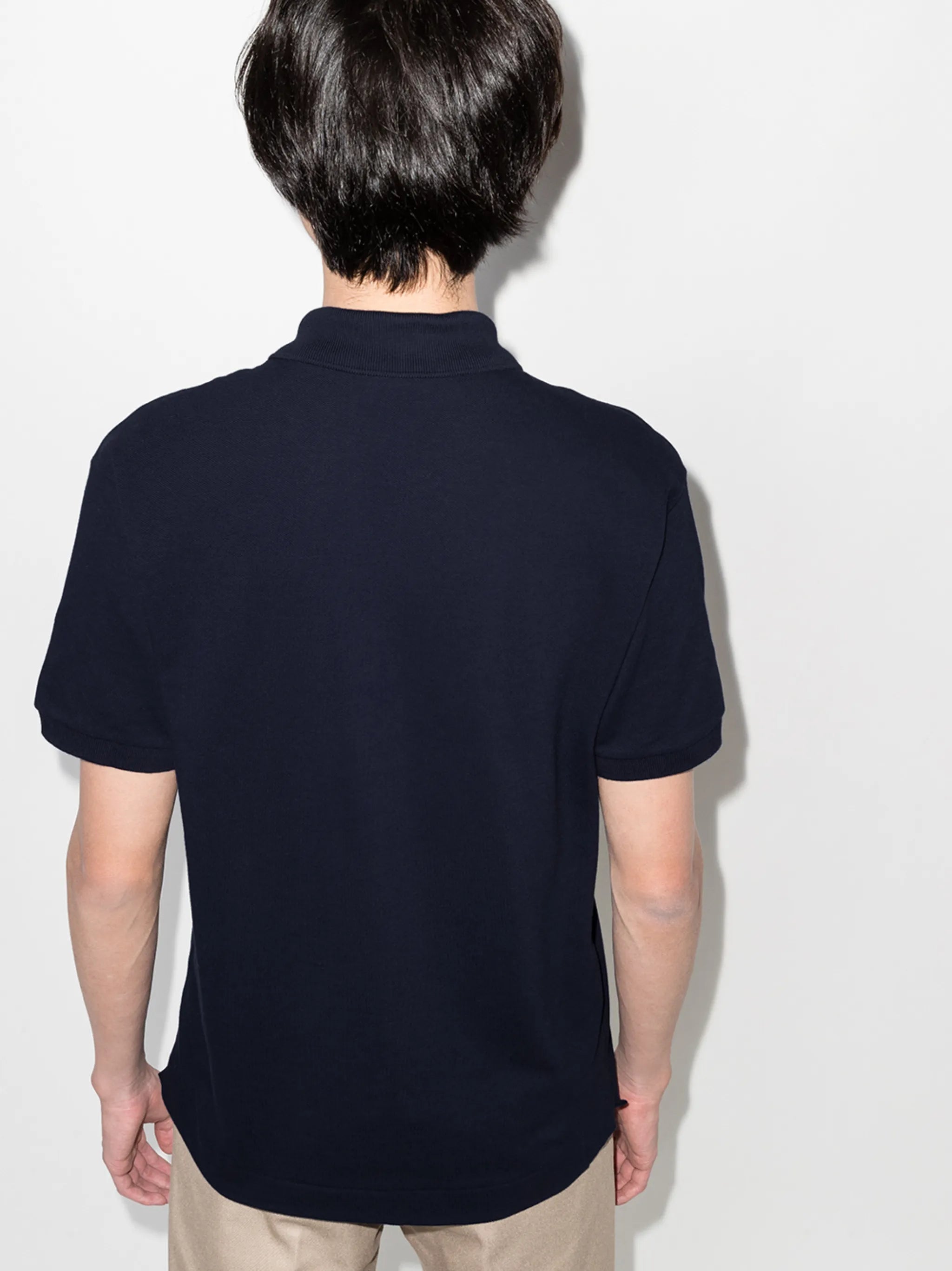 logo-appliqué polo shirt