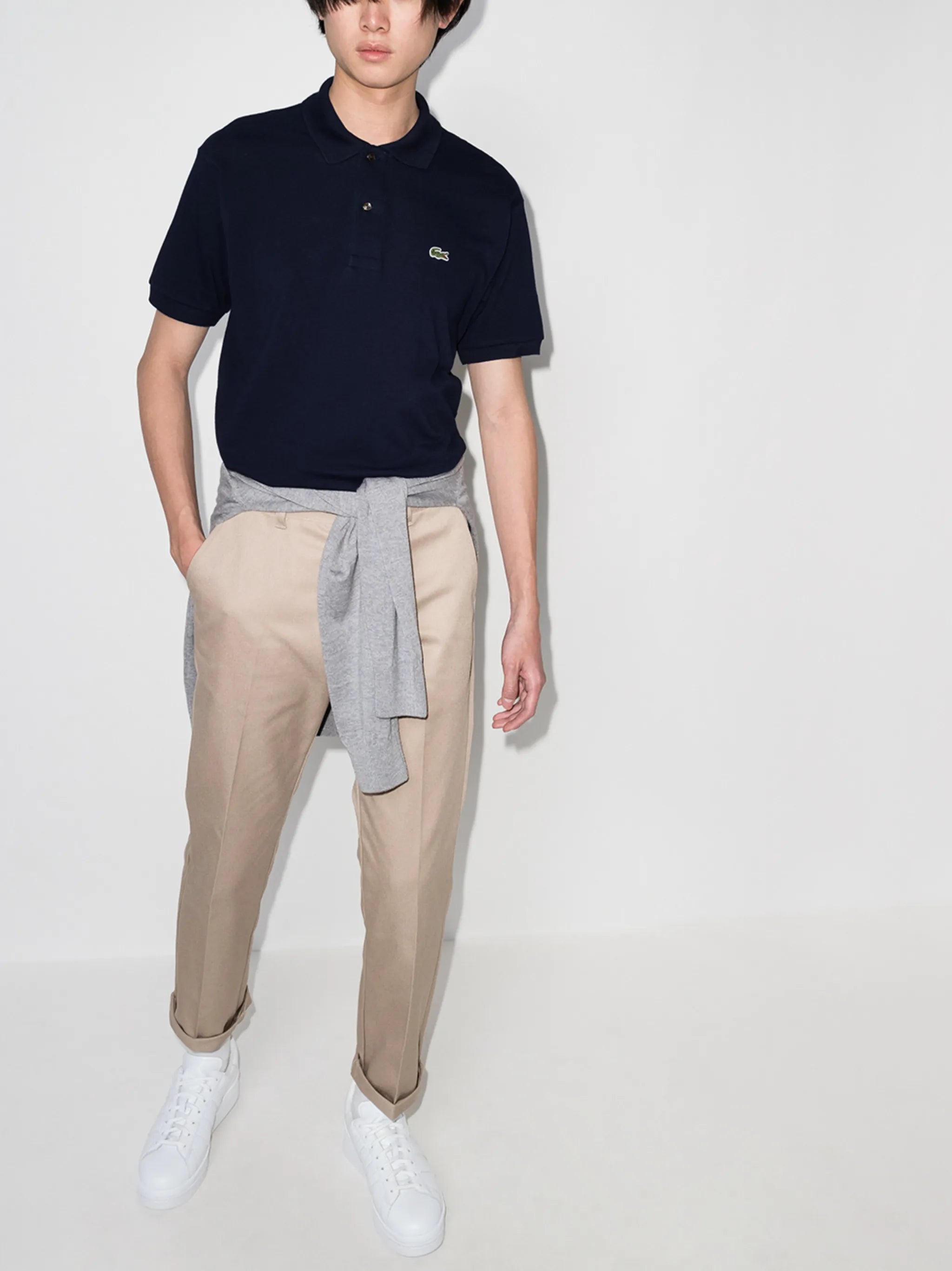 logo-appliqué polo shirt