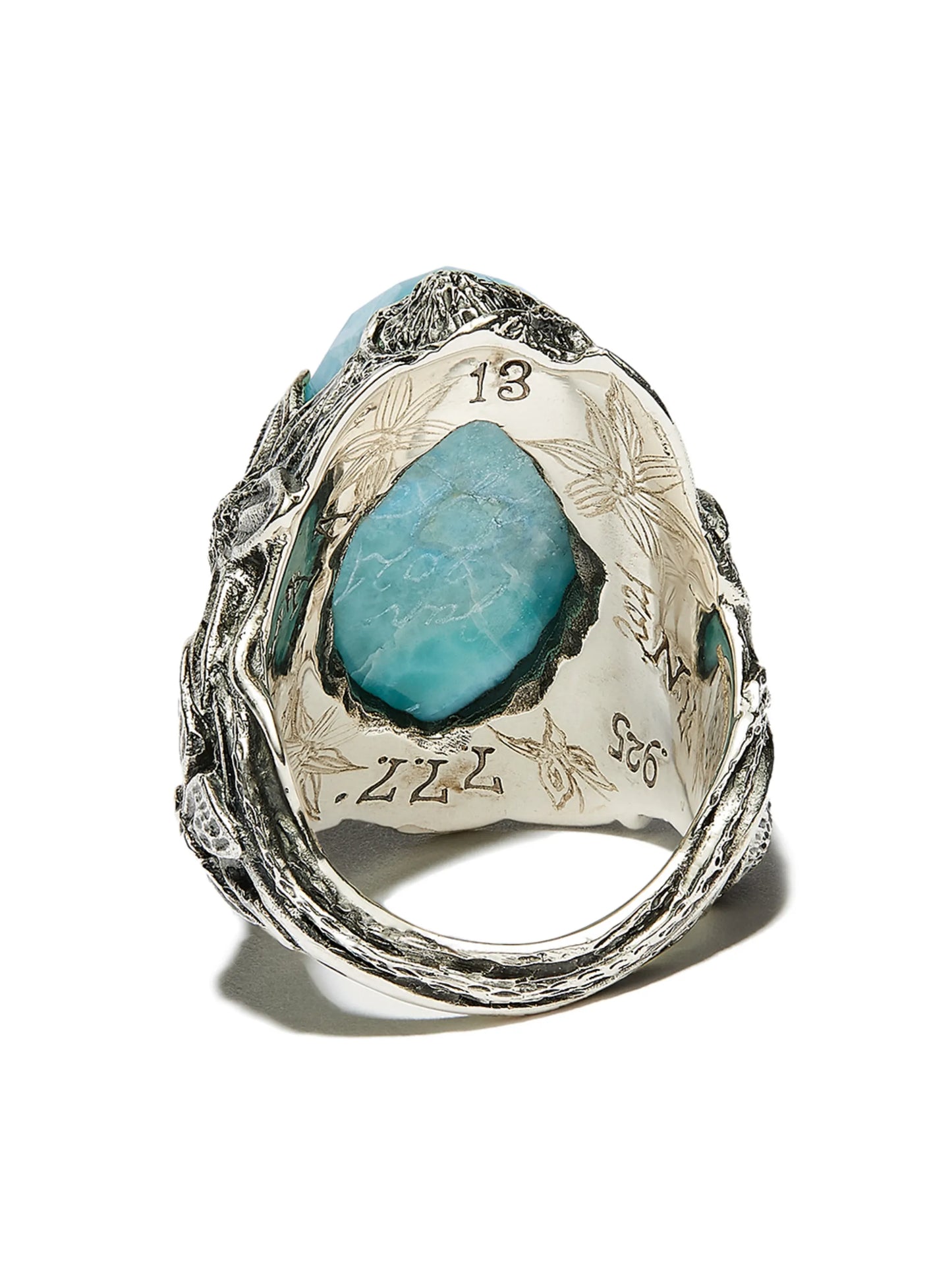 The Winter larimar-embellished ring