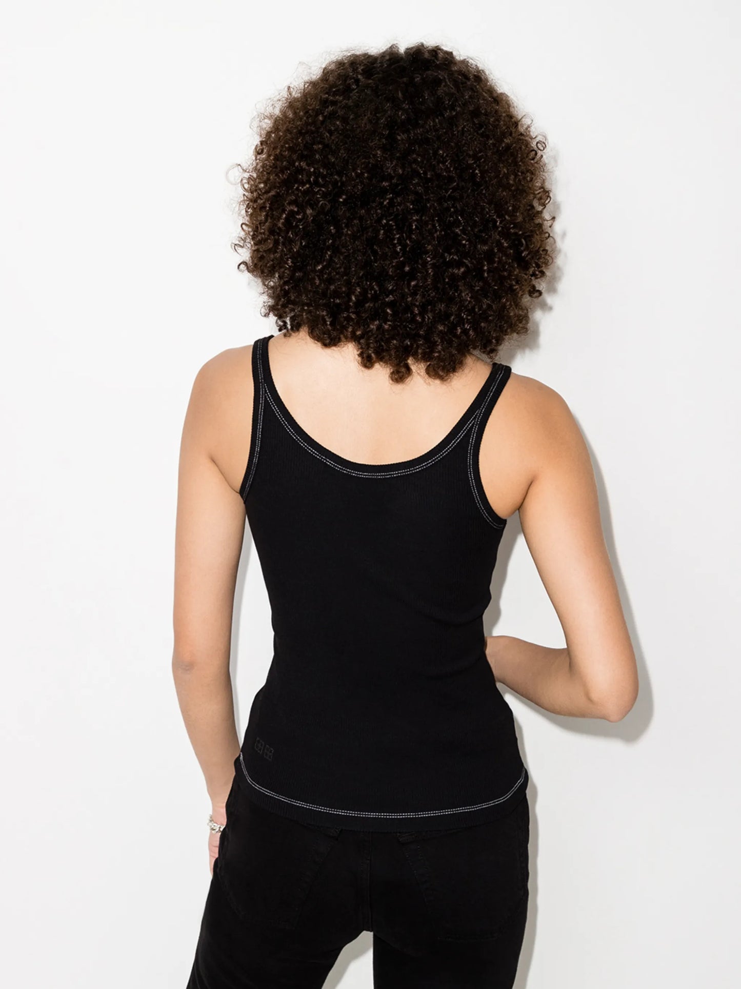 ribbed cotton tank top