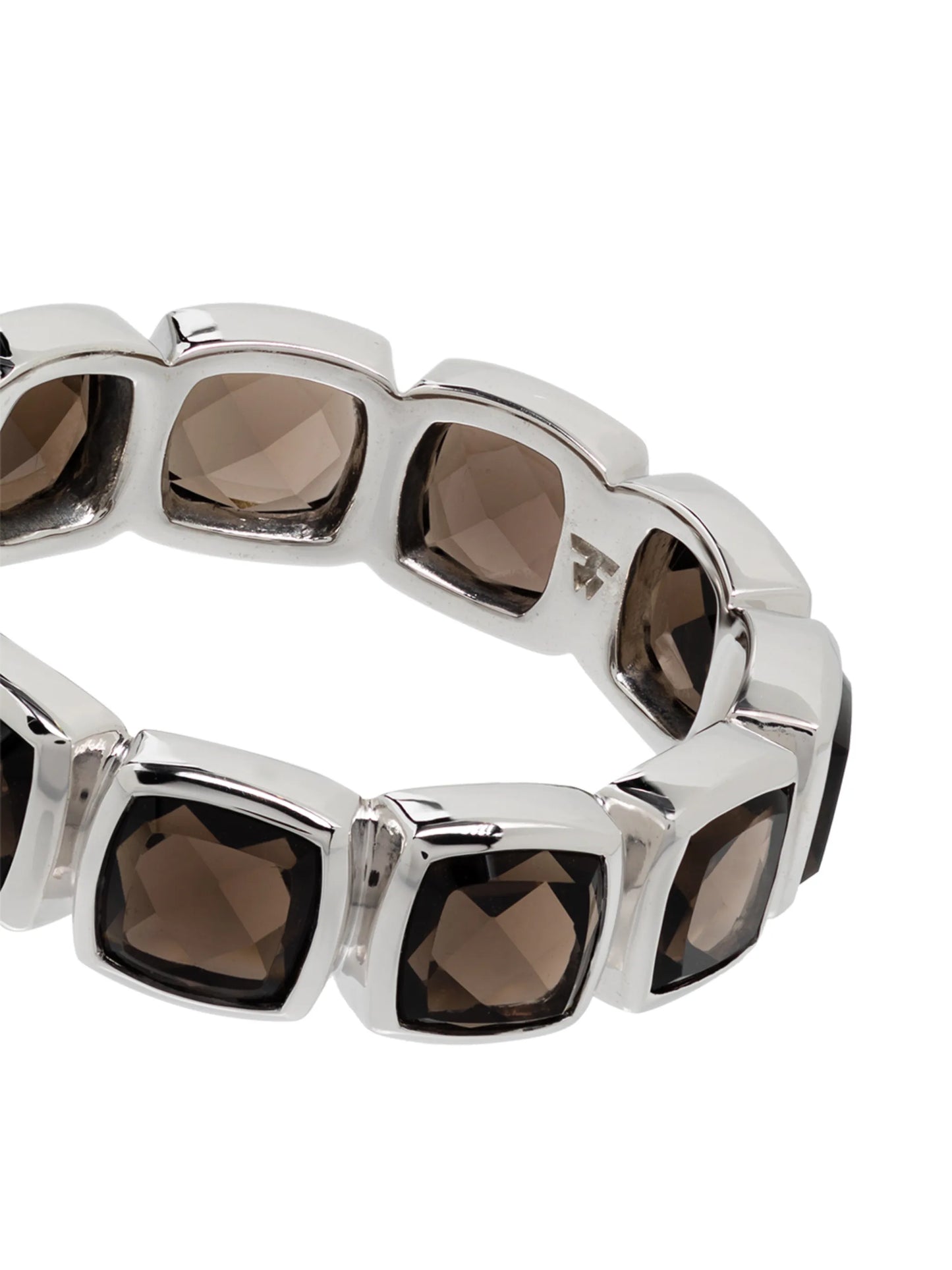 quartz-embellished band ring