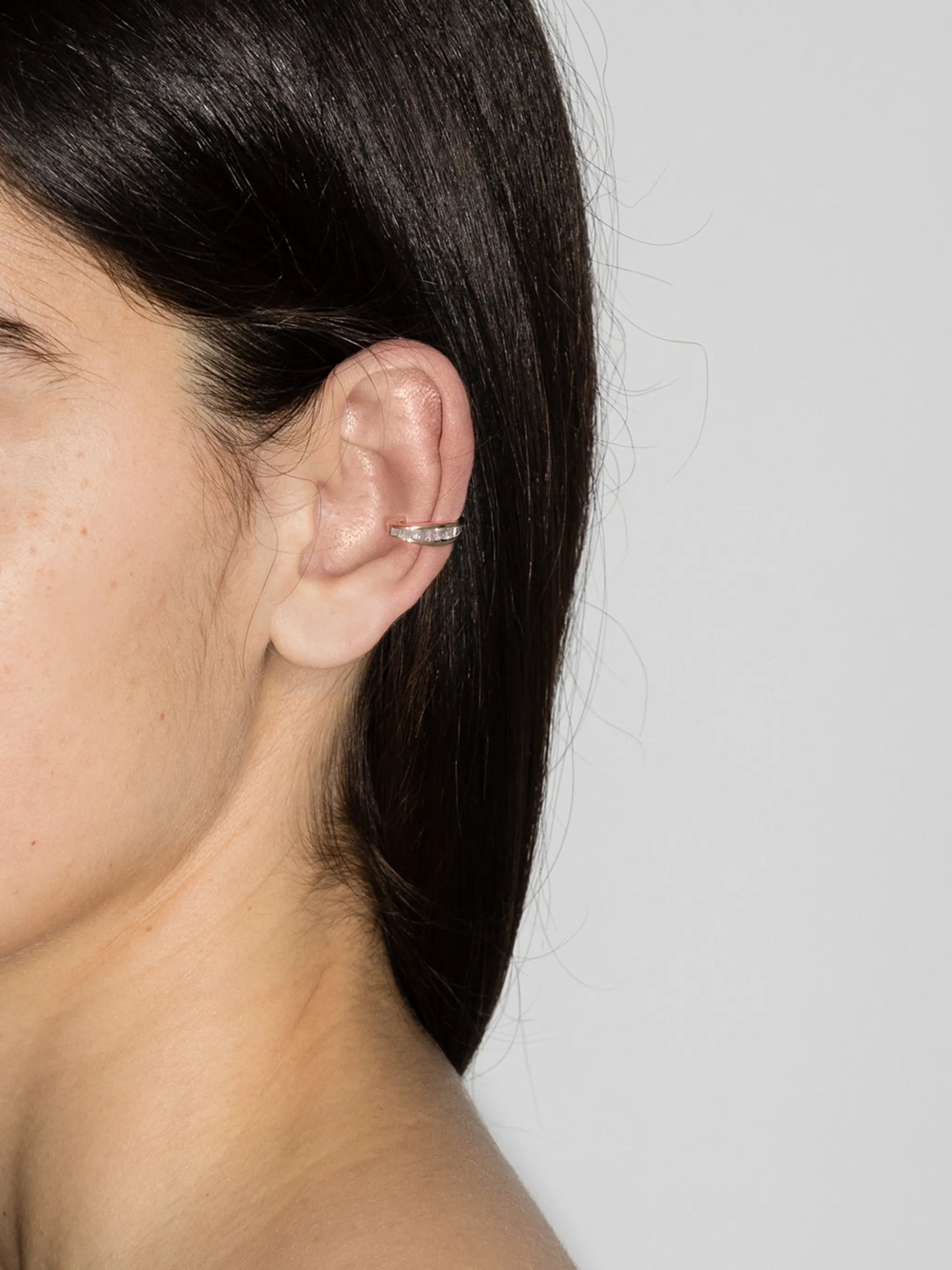 14kt yellow gold diamond ear cuff