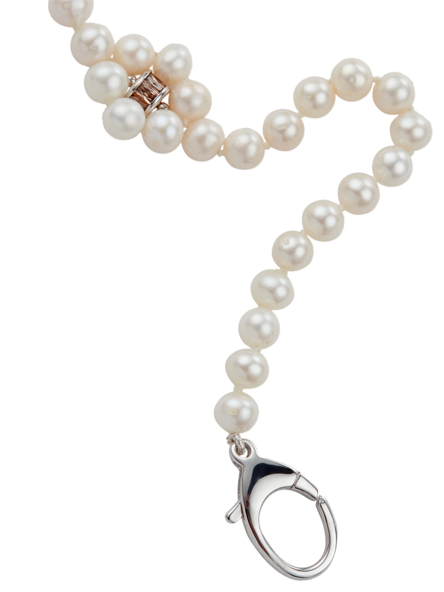 freshwater pearl embellished necklace