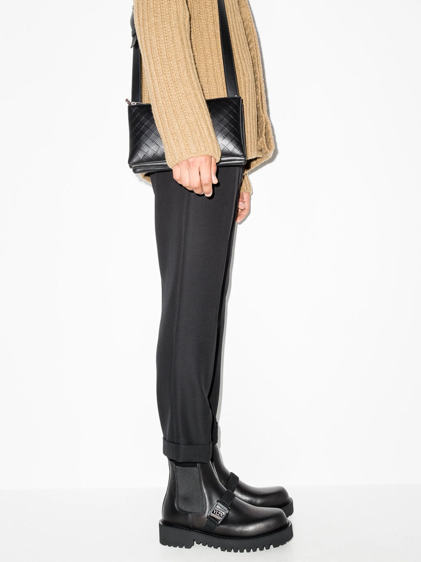Beatle VLTN logo buckle boots