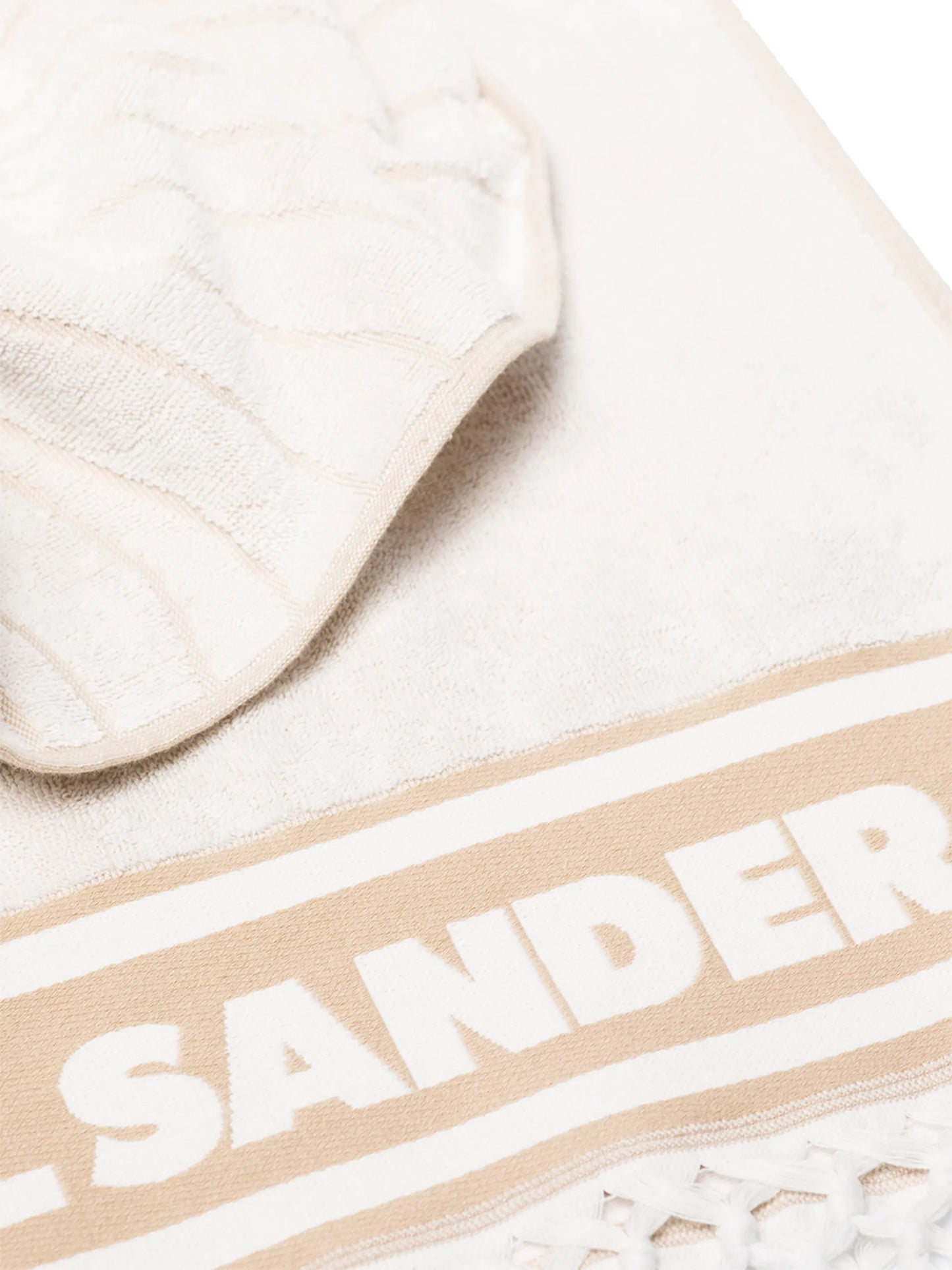 logo-tape cotton towel