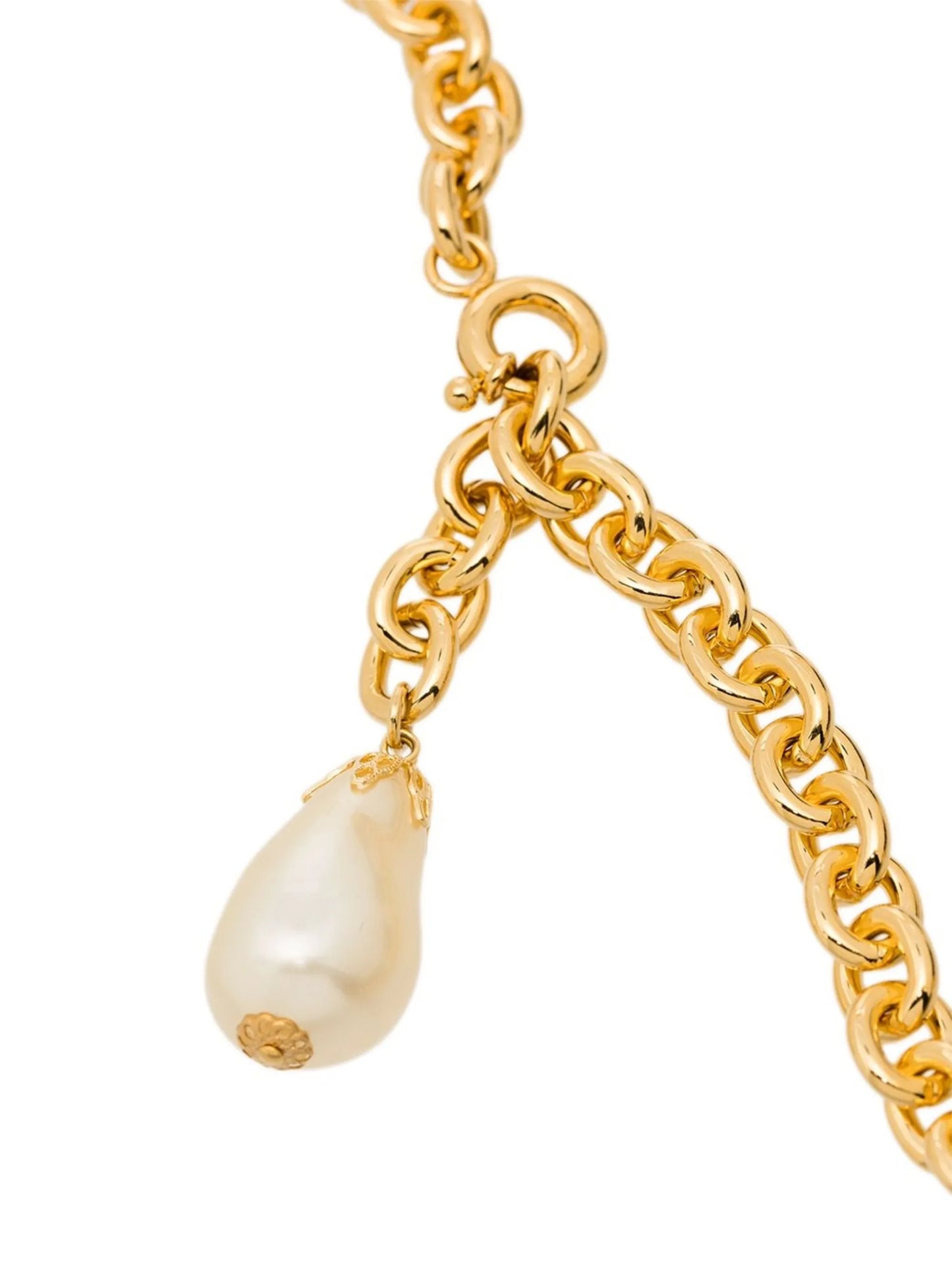 crystal embellished chain necklace