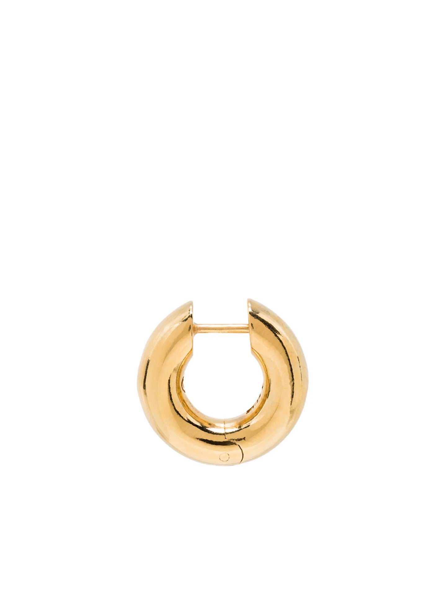 gold vermeil single hoop earring