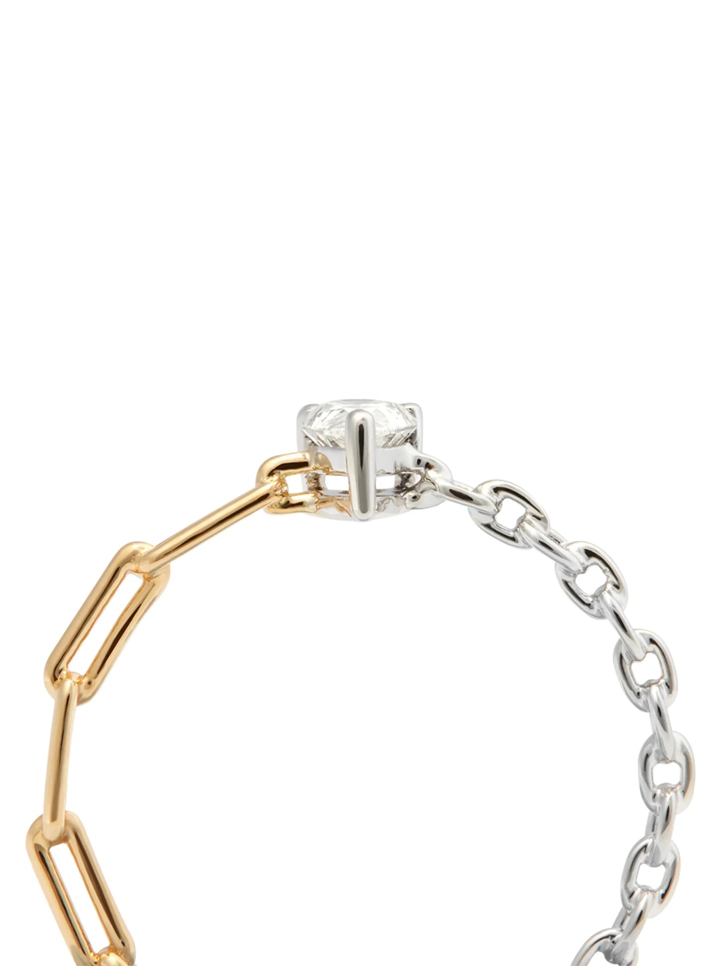 18kt yellow and white gold diamond ring