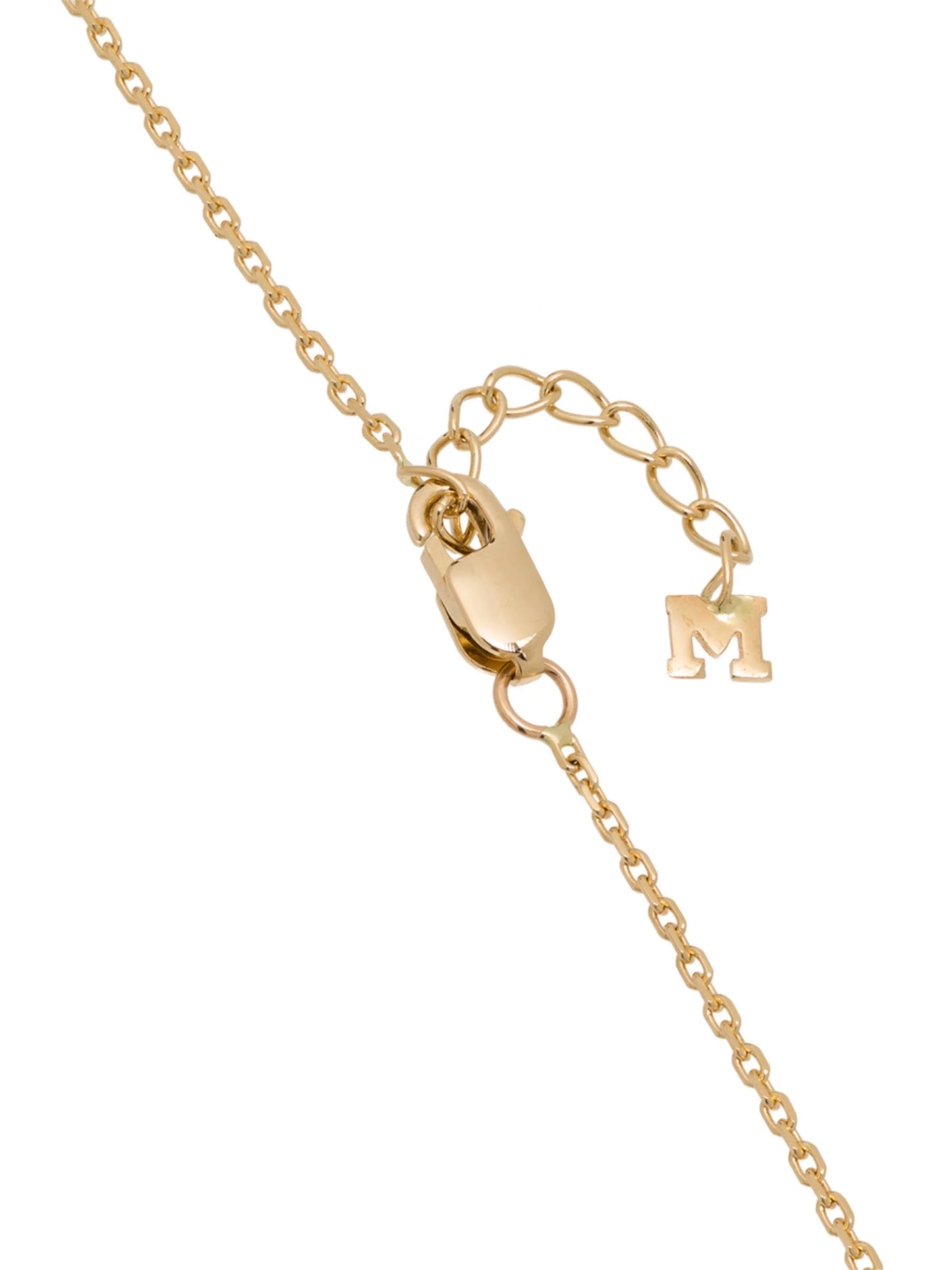 14kt yellow gold A initial diamond bracelet