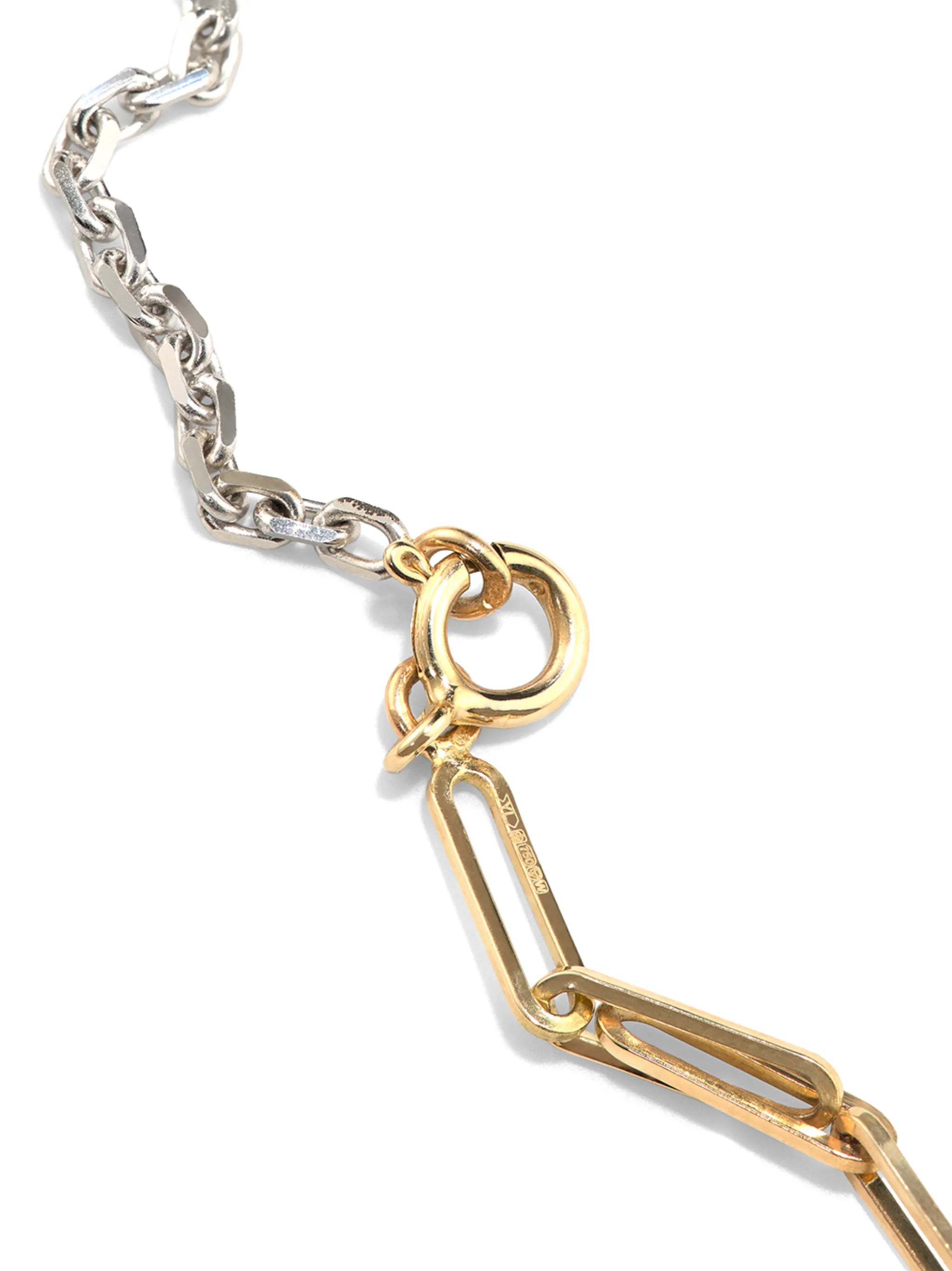 18kt white and yellow gold necklace