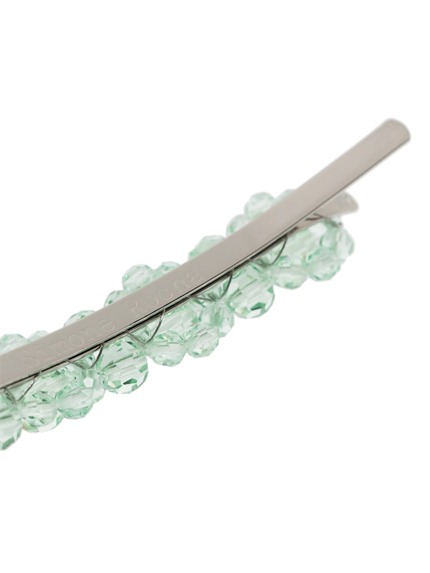 beaded flowers hair clip
