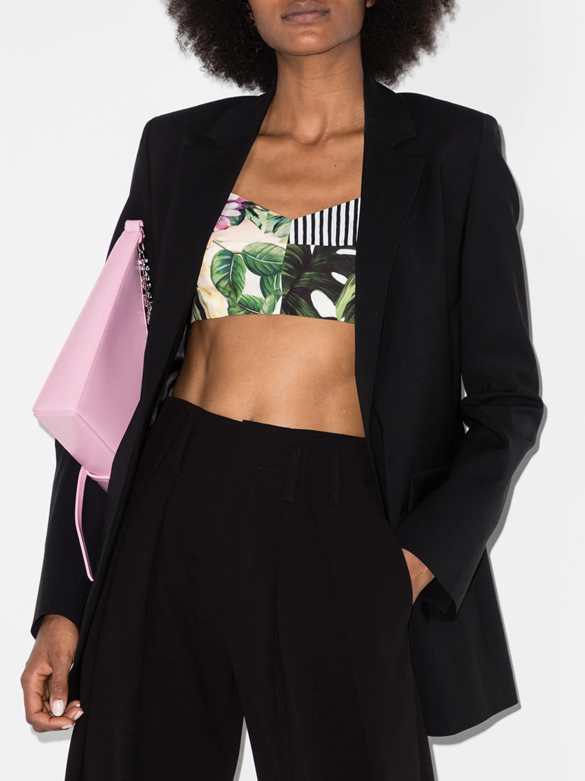patchwork bustier top