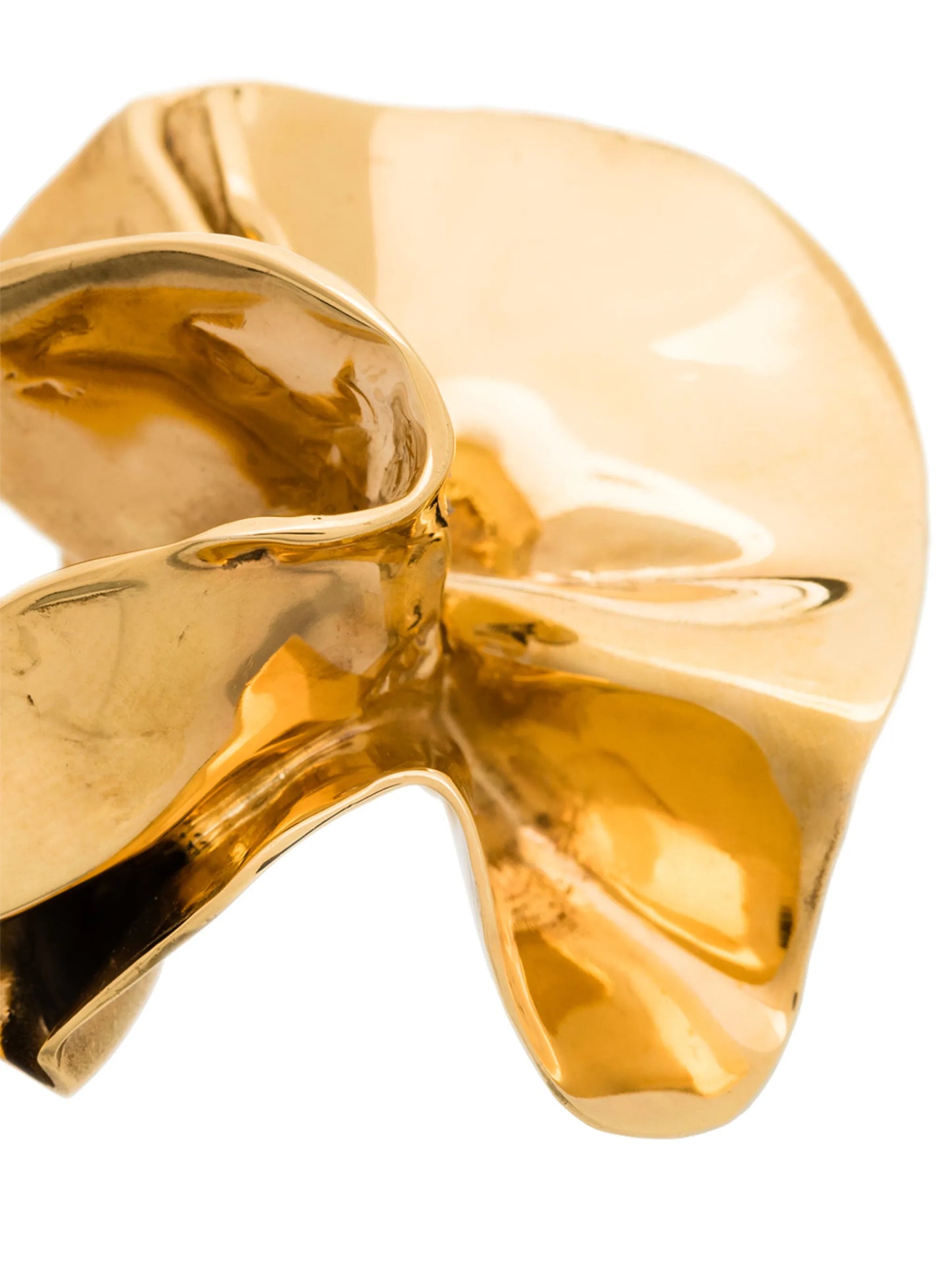 hammered-effect statement earrings