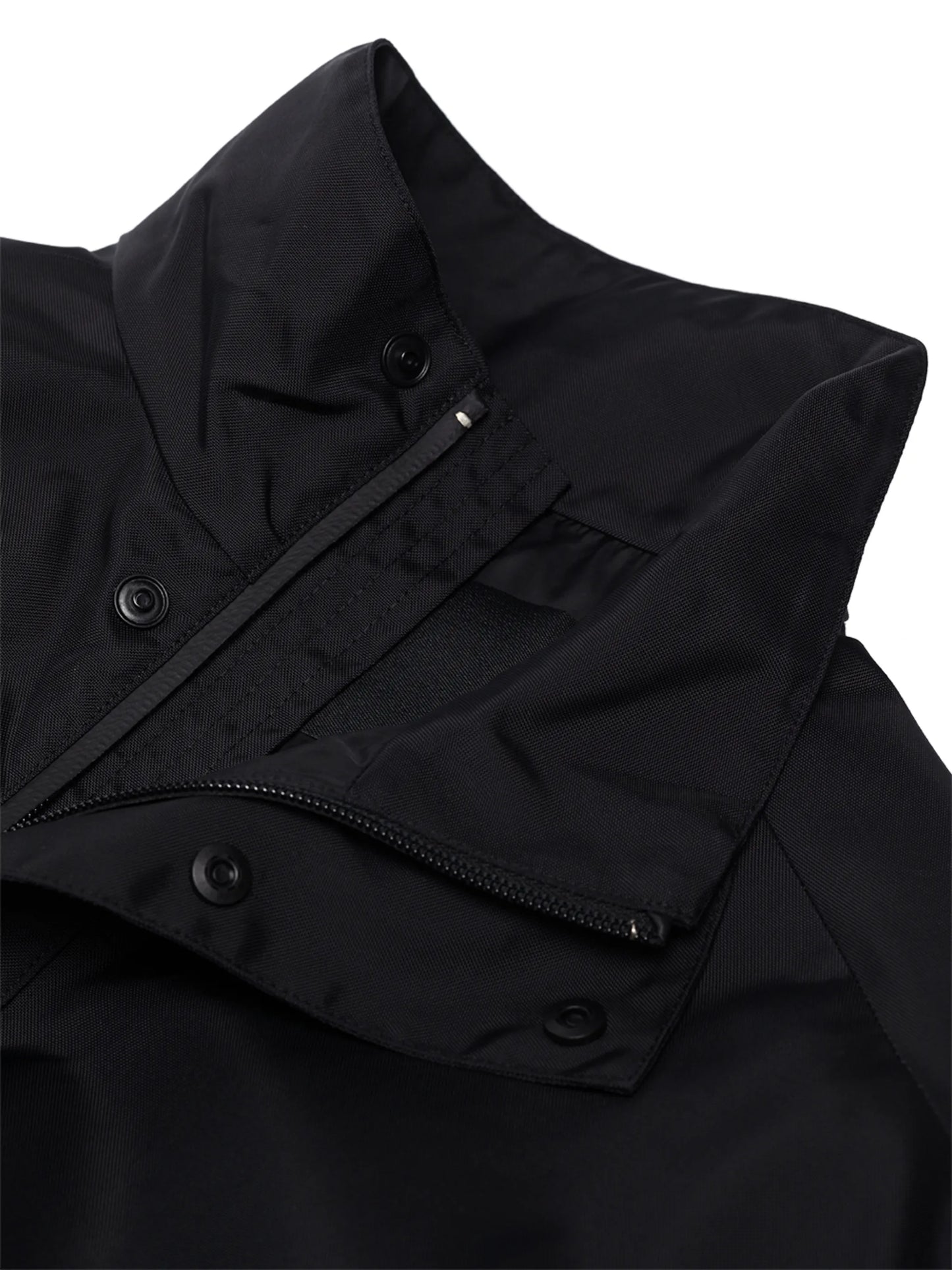 drawstring-waist parka coat