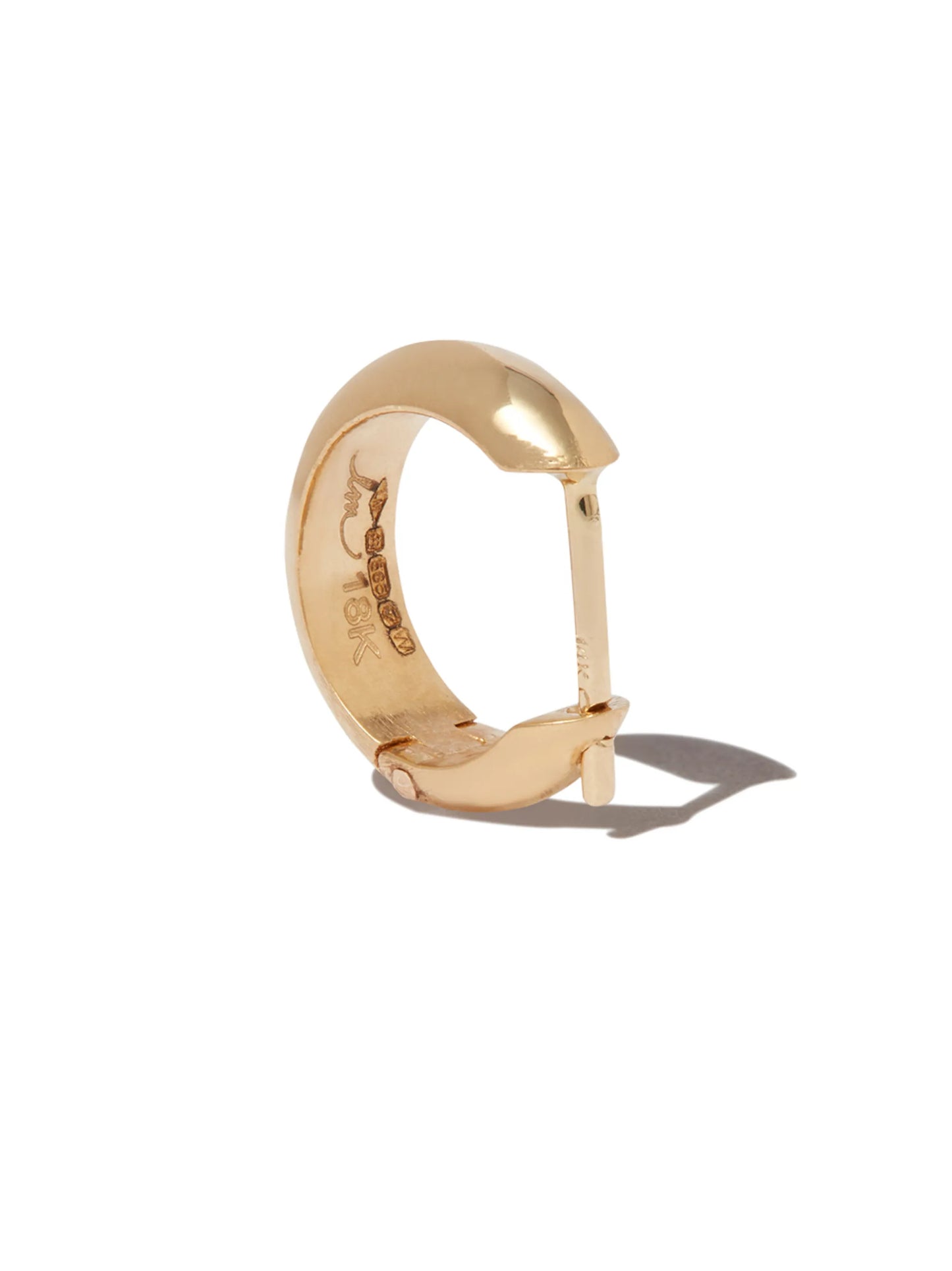 18kt yellow gold hoop earring
