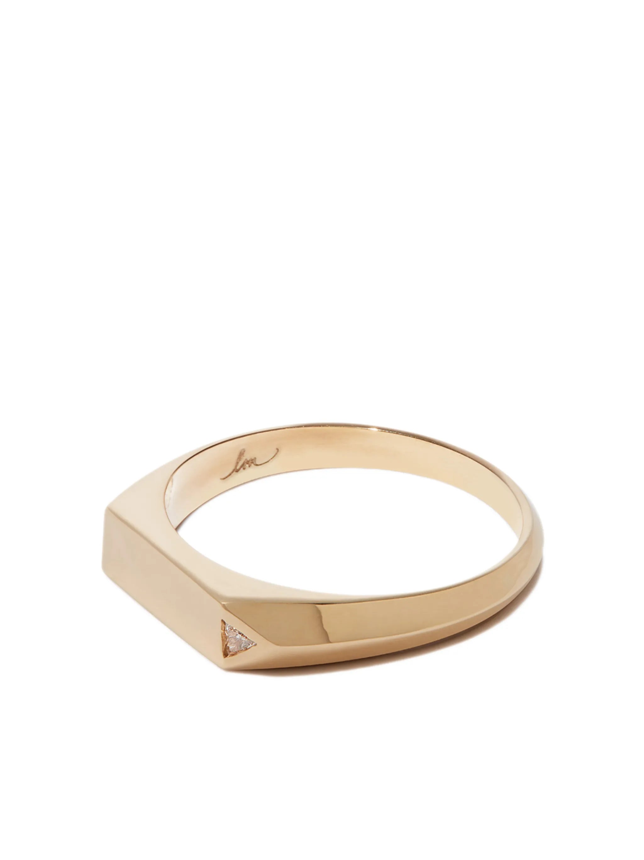 18kt yellow gold diamond ring