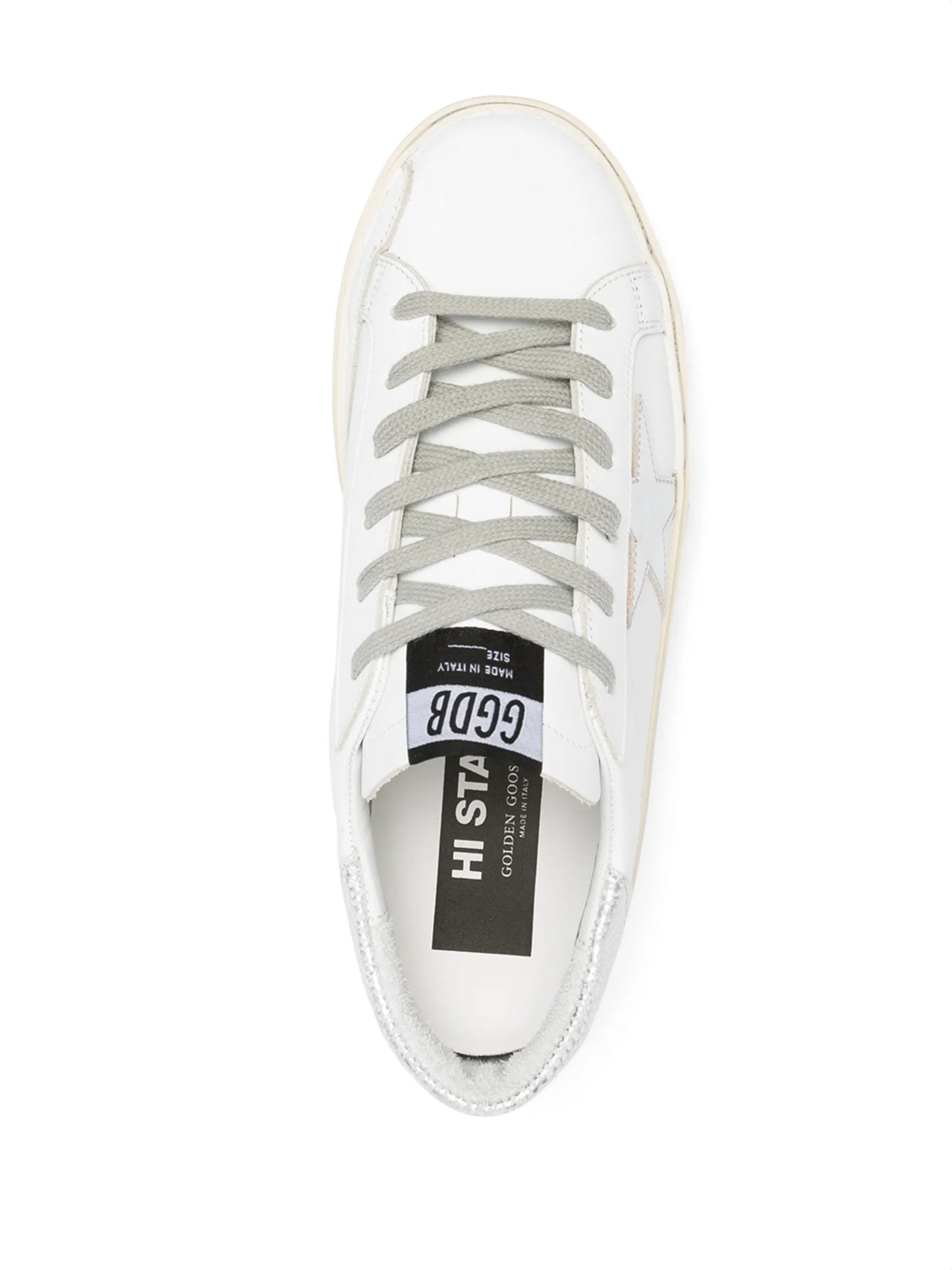 Hi Star trainers with star and metallic silver heel