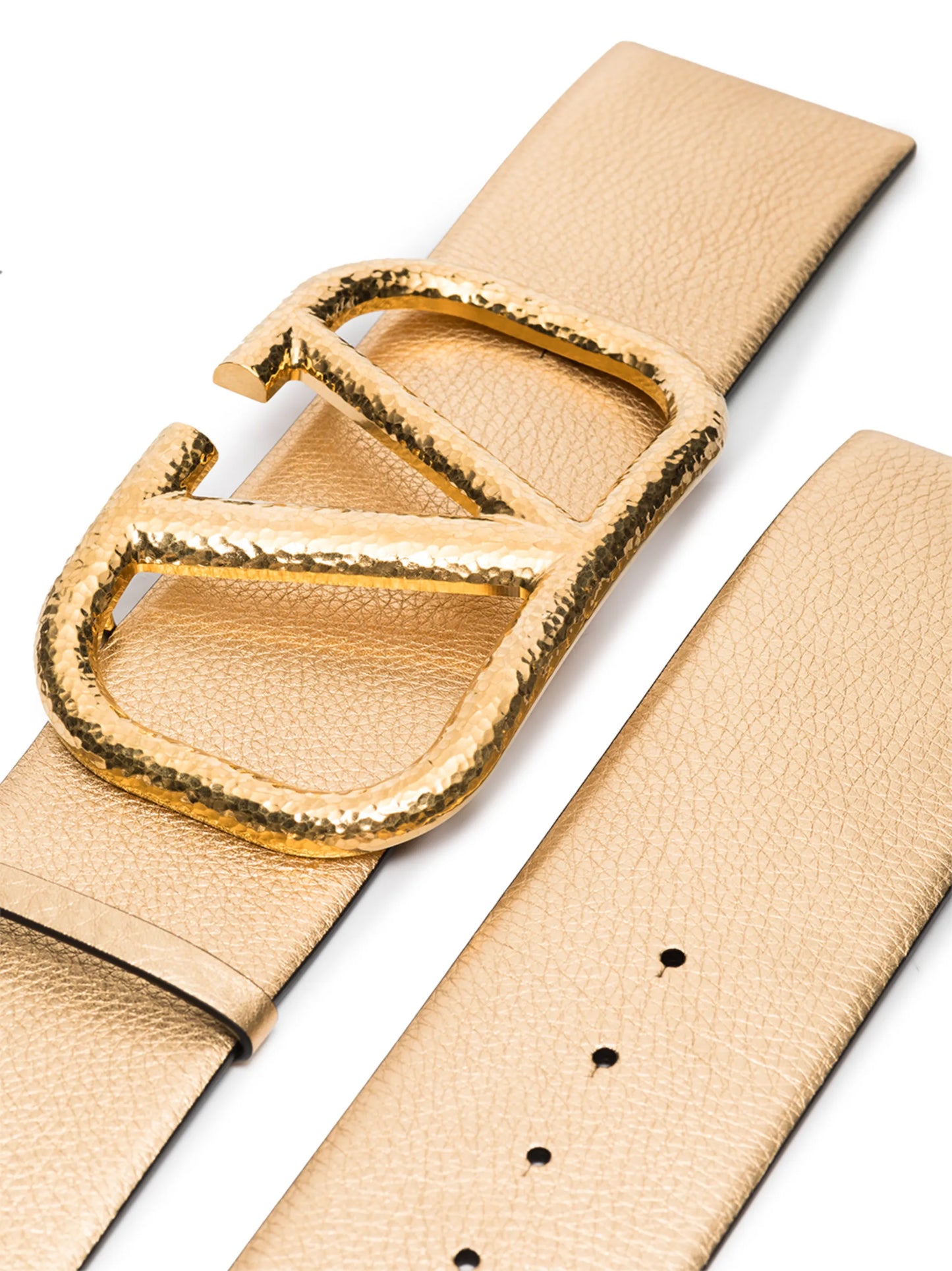 VLOGO buckle leather belt