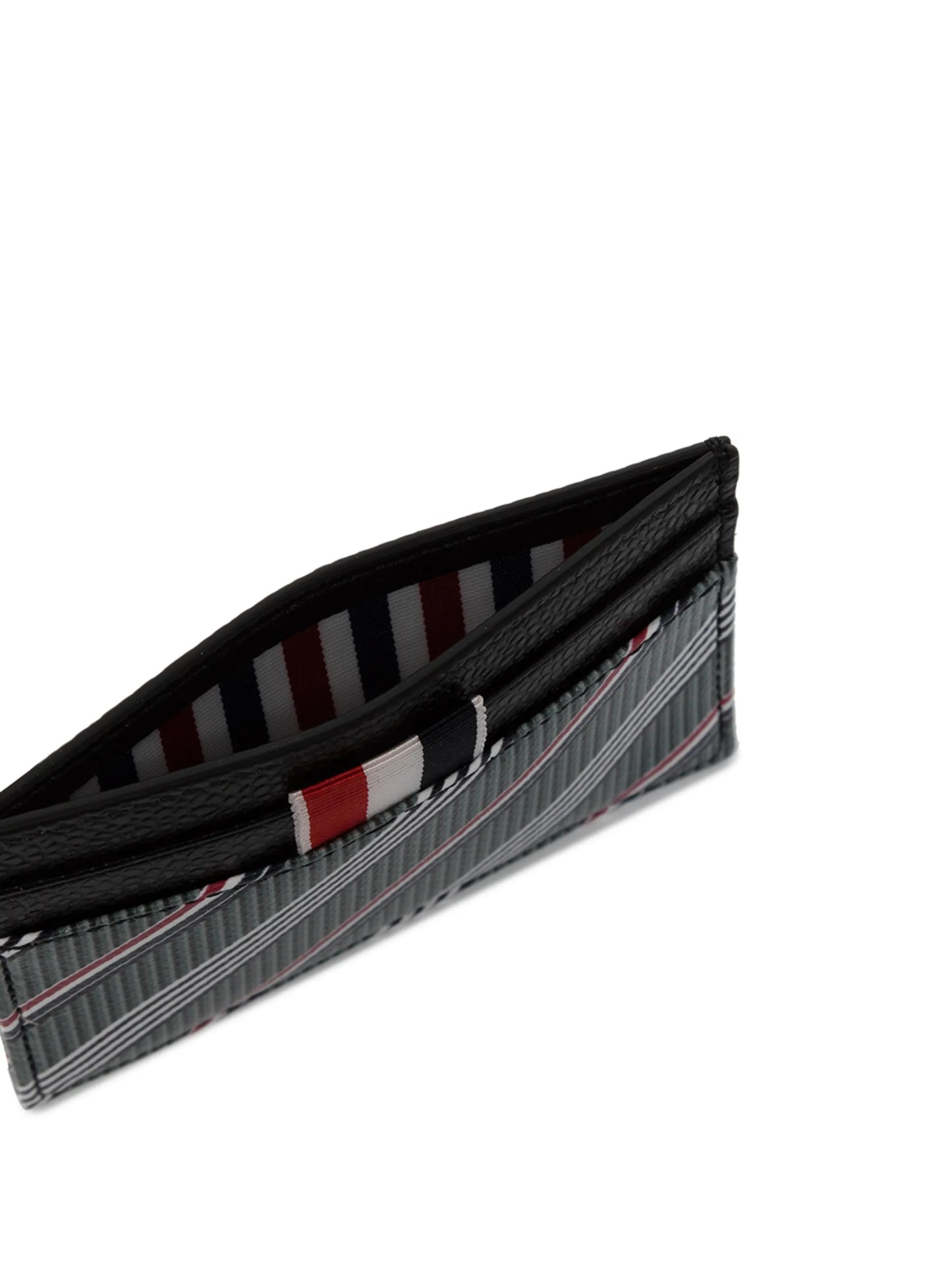 RWB stripe leather cardholder