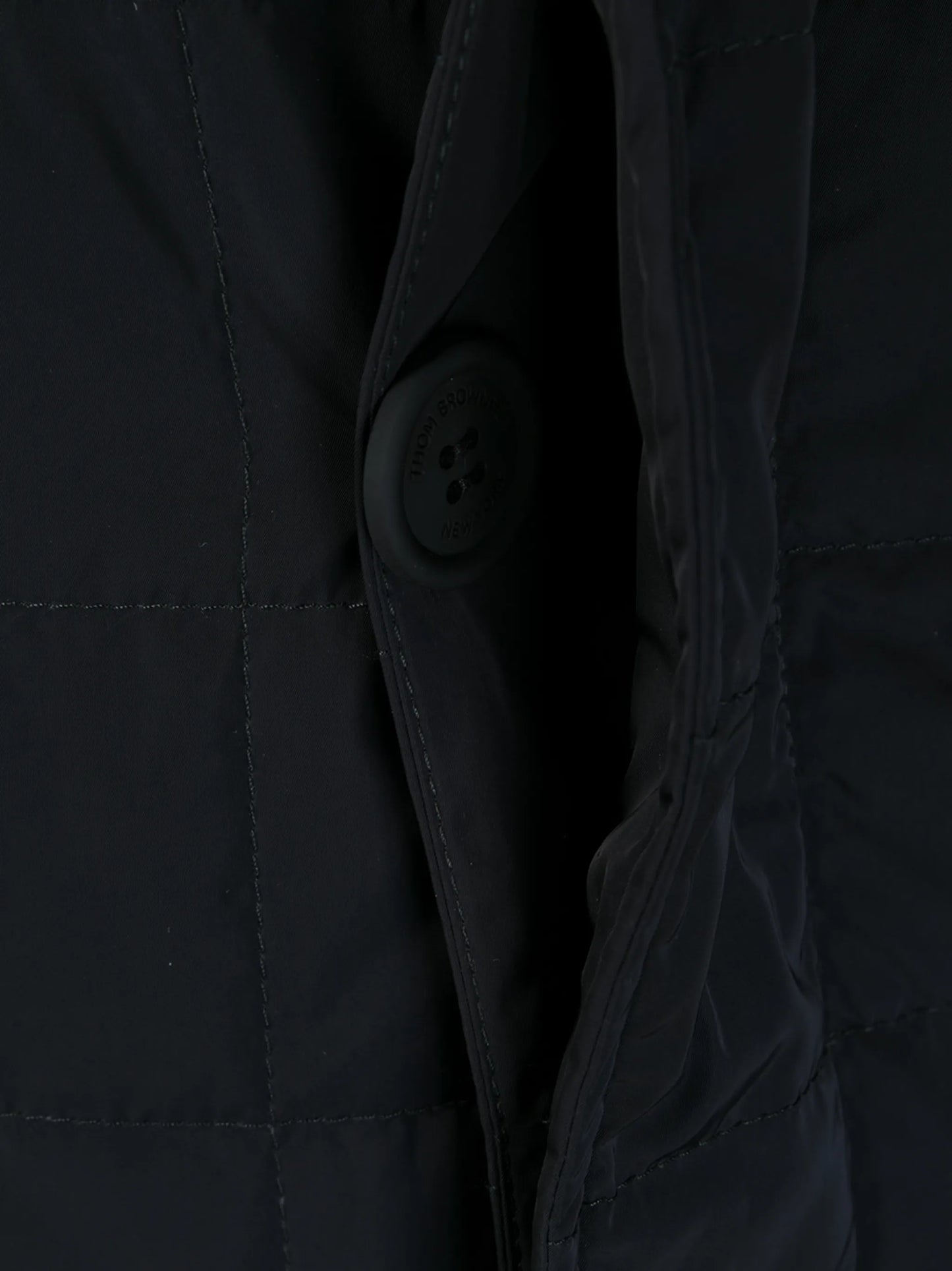 4-Bar motif padded tailored coat