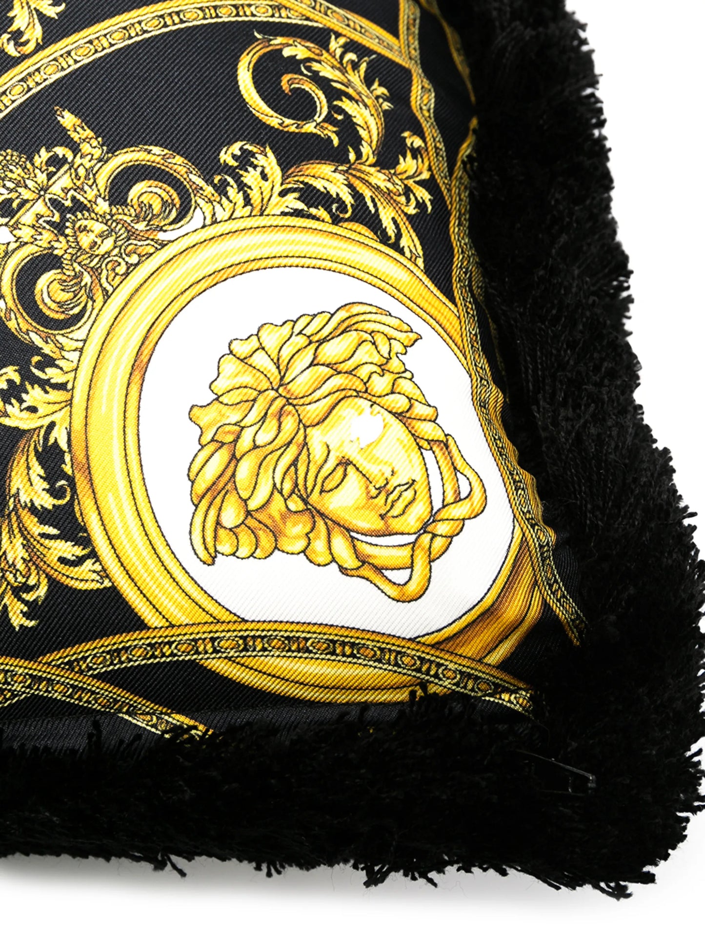logo print cushion