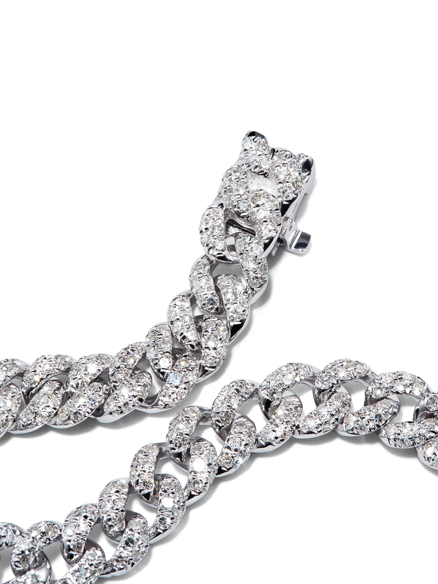18K white gold and diamond pavé bracelet