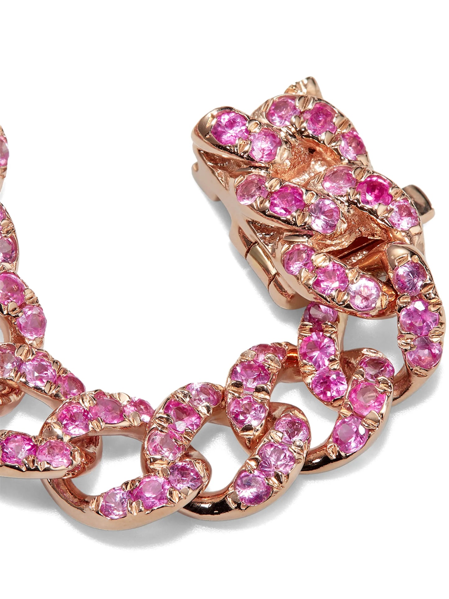 18kt rose gold sapphire bracelet