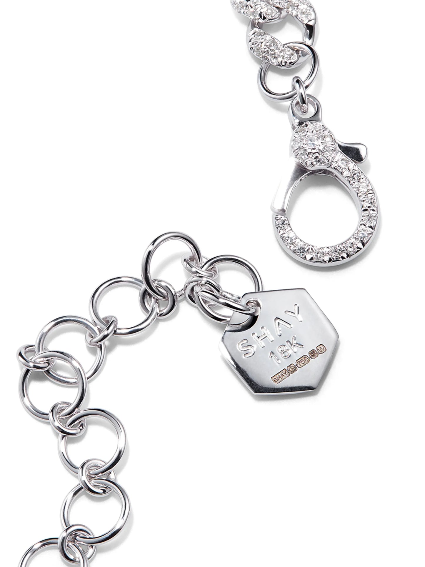 18kt white gold diamond necklace
