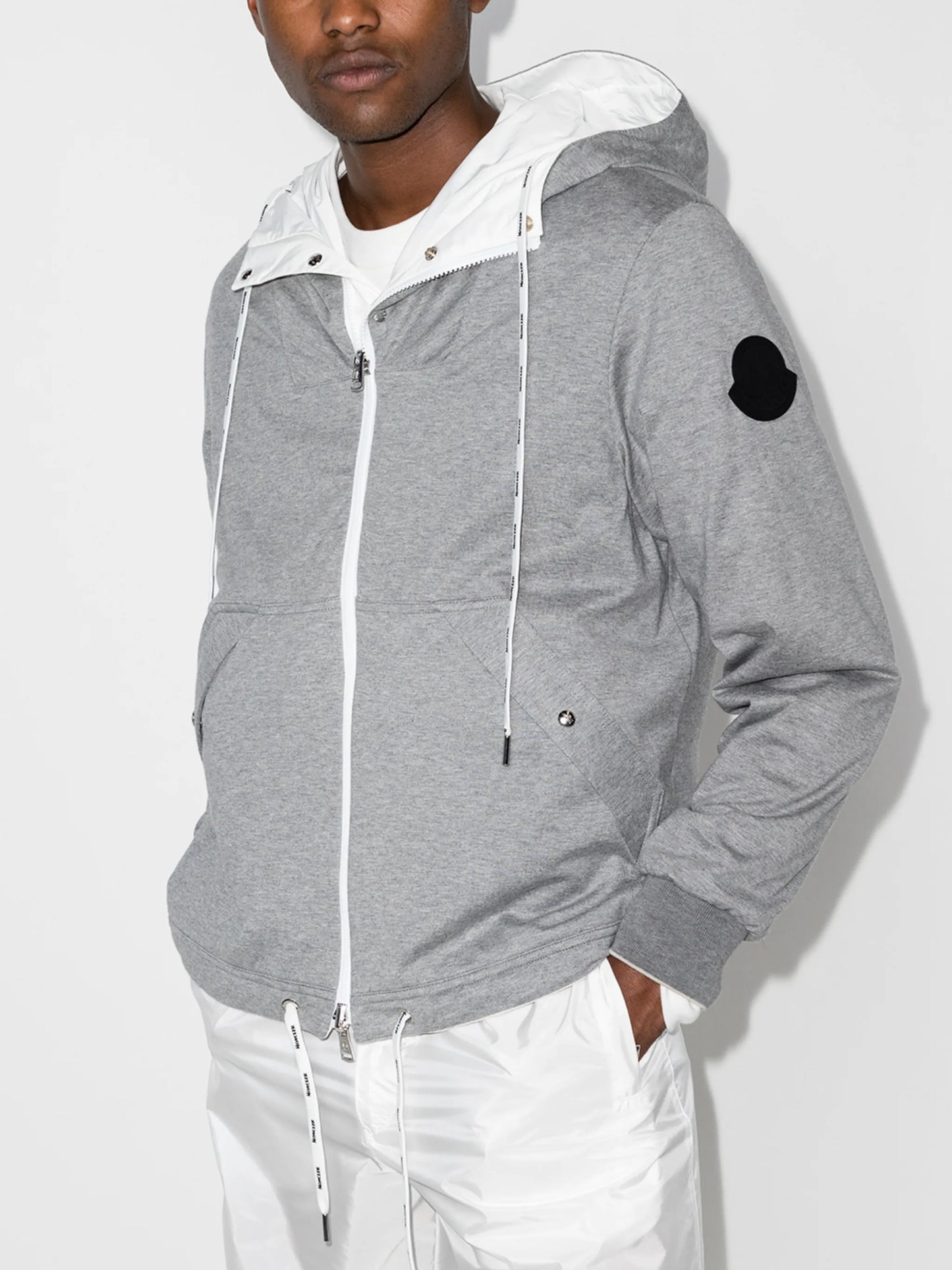 drawstring logo-print jacket