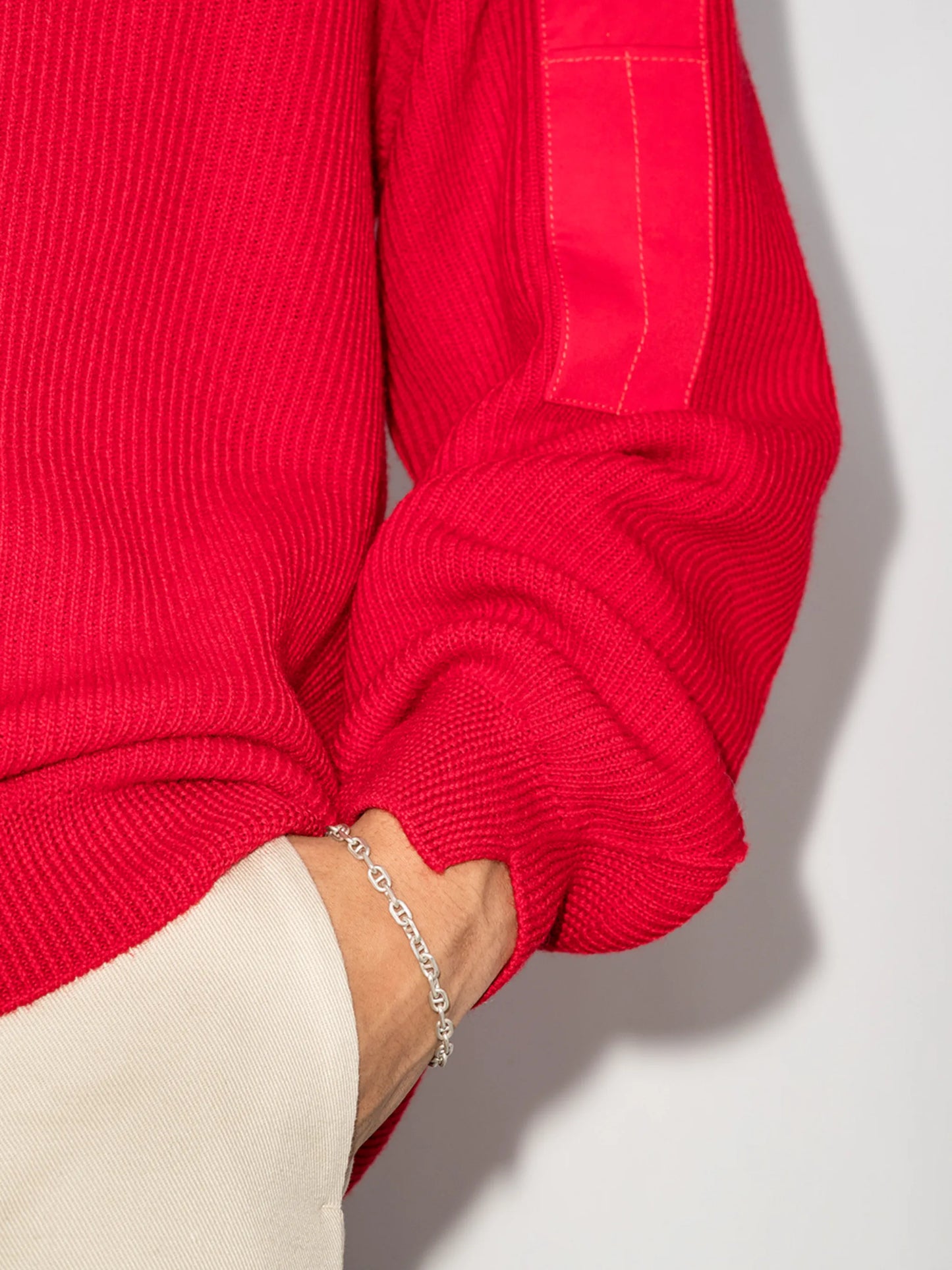 sterling silver chain-link bracelet