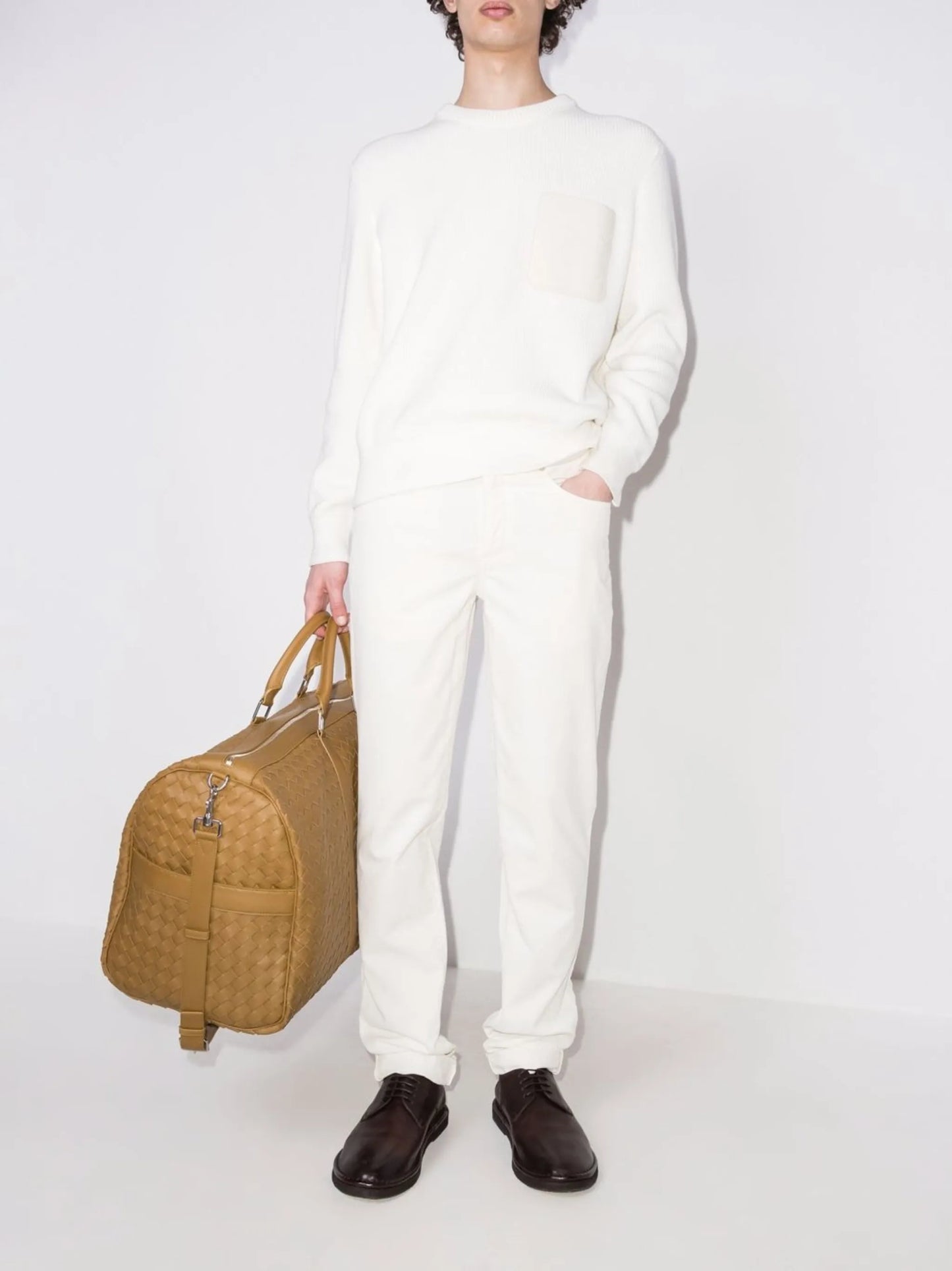 straight-leg corduroy trousers