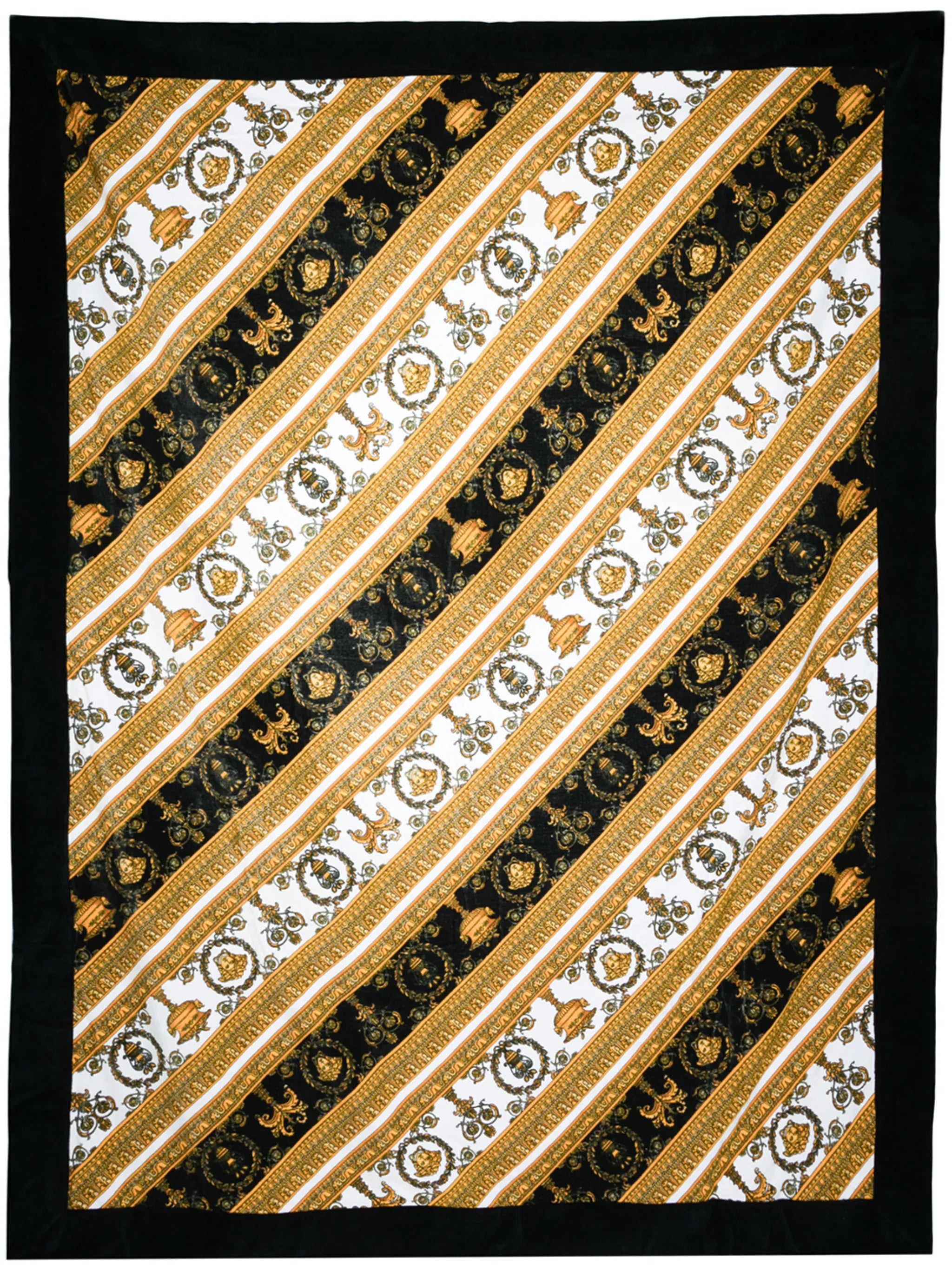 baroque-print beach towel