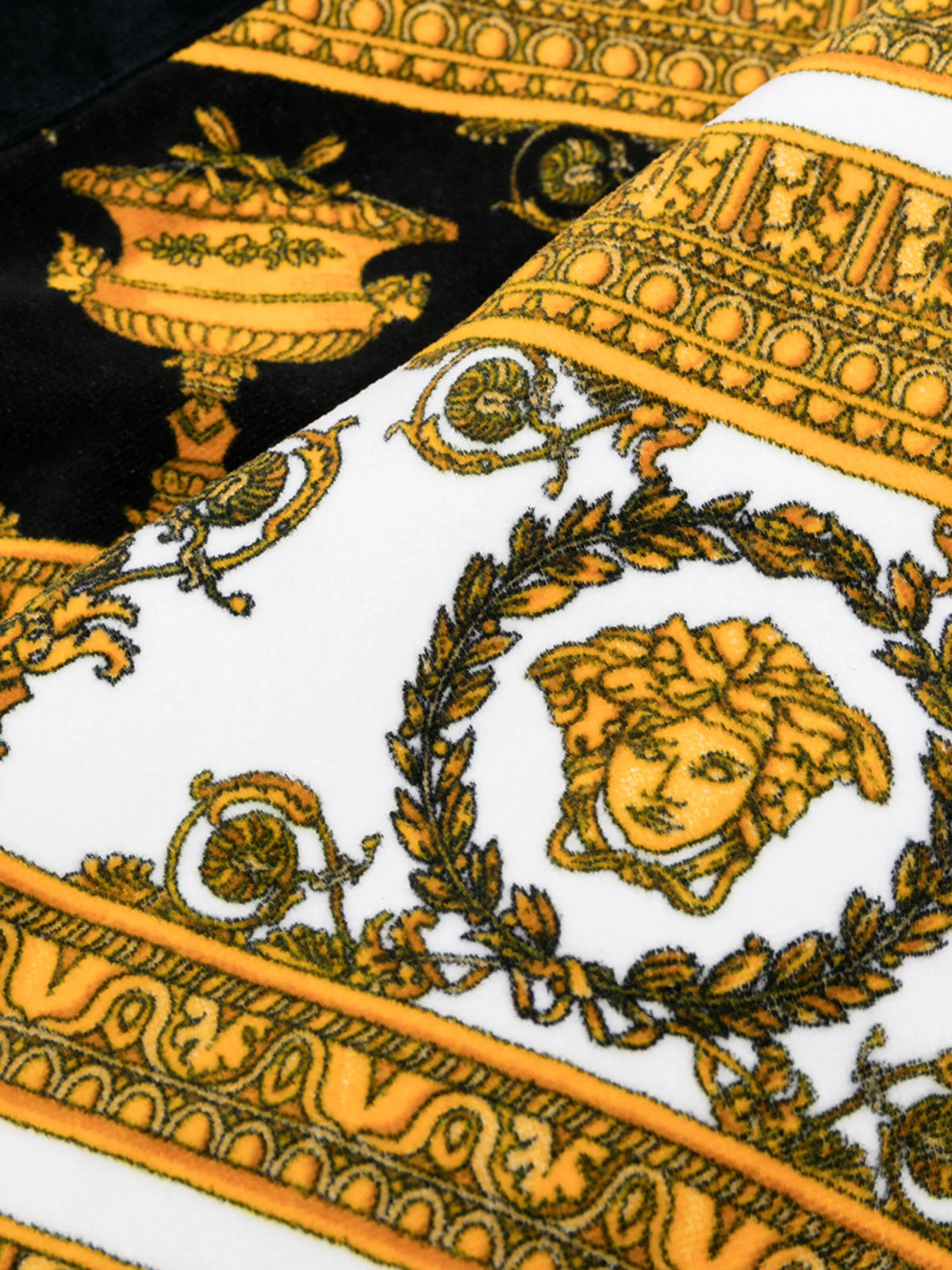 baroque-print beach towel