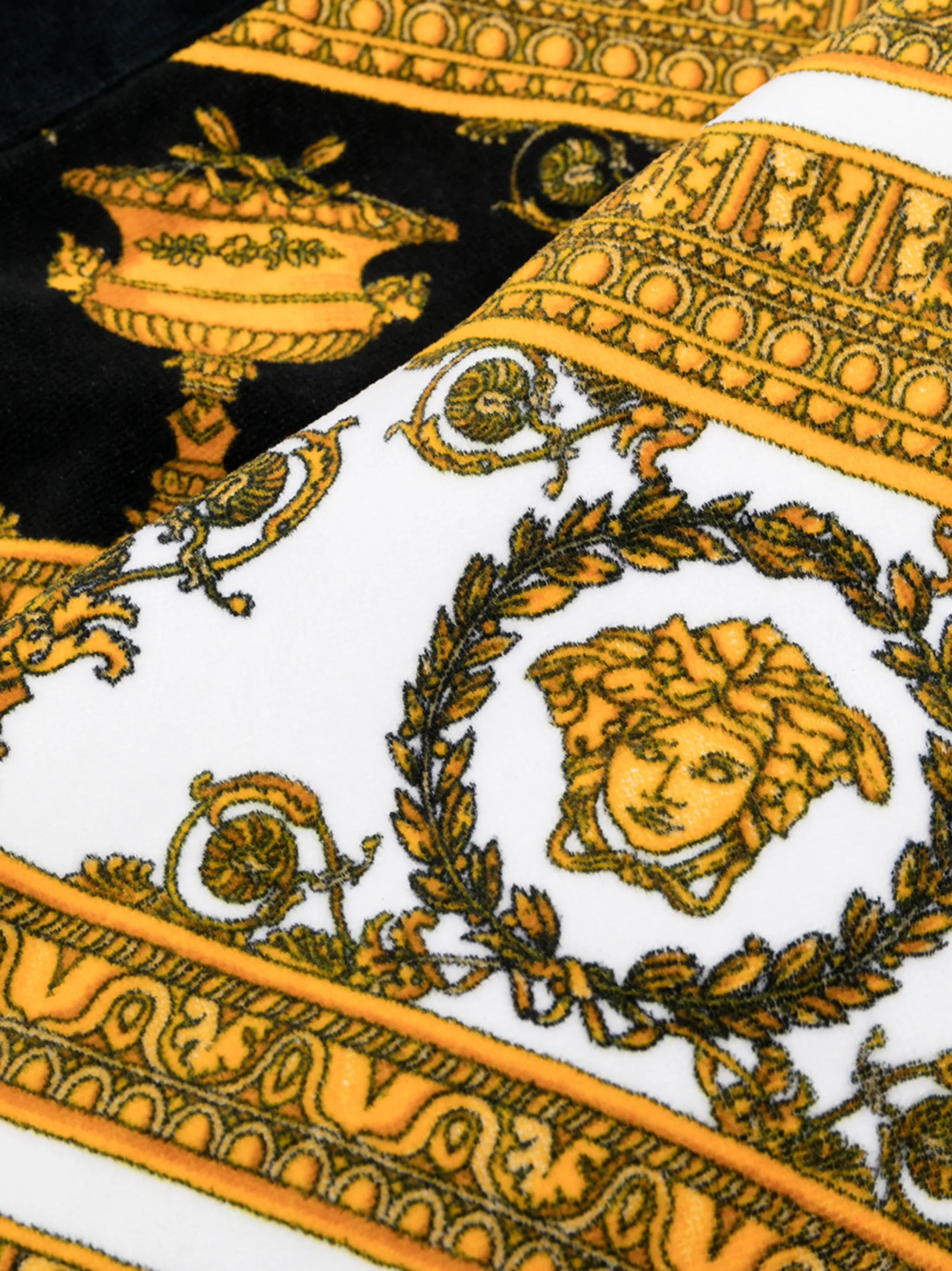 baroque-print beach towel