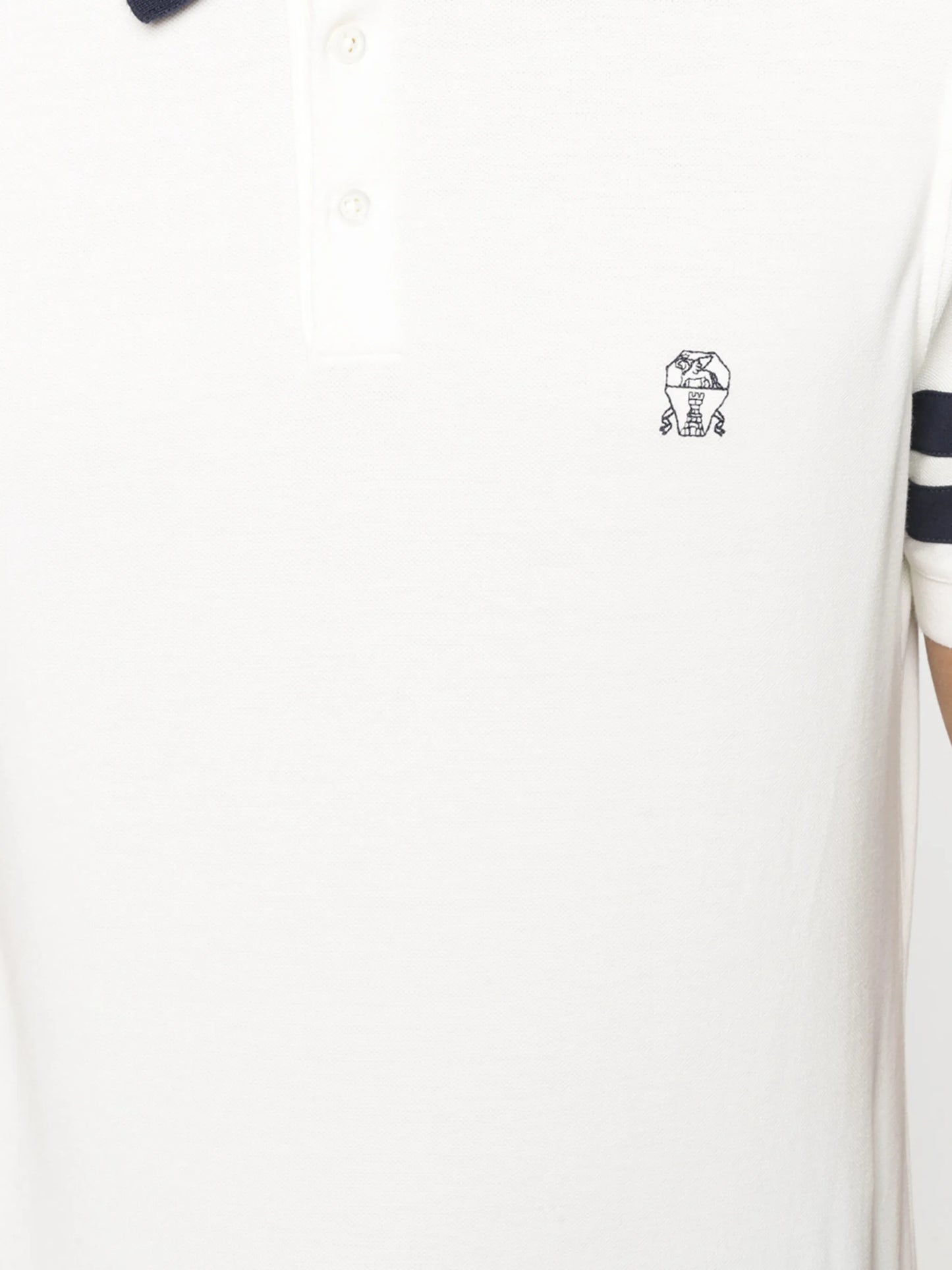 embroidered logo polo shirt
