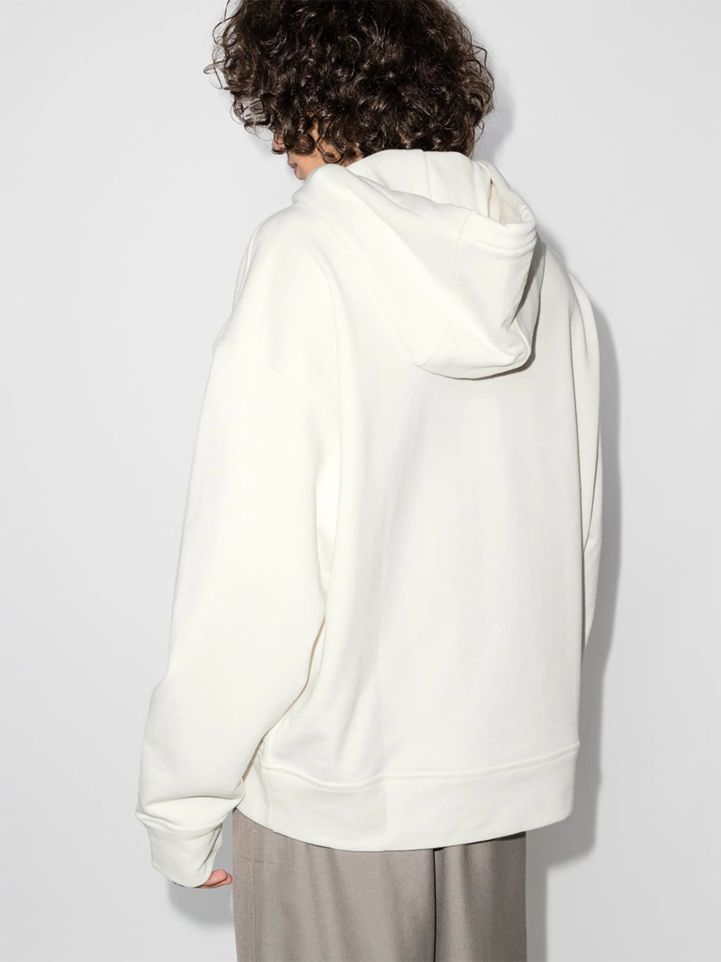 logo-print drawstring hoodie