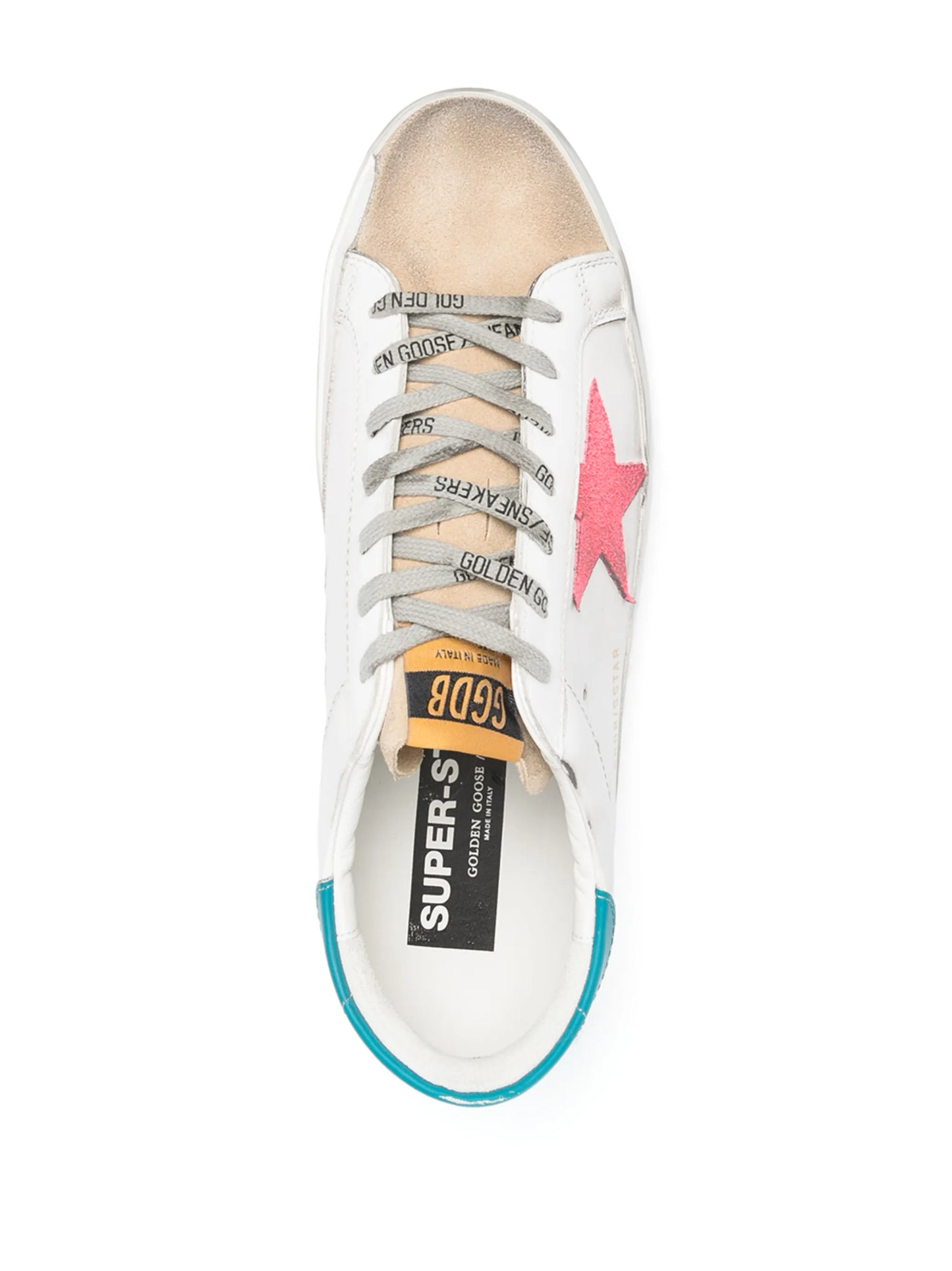 Super-star suede trim sneakers
