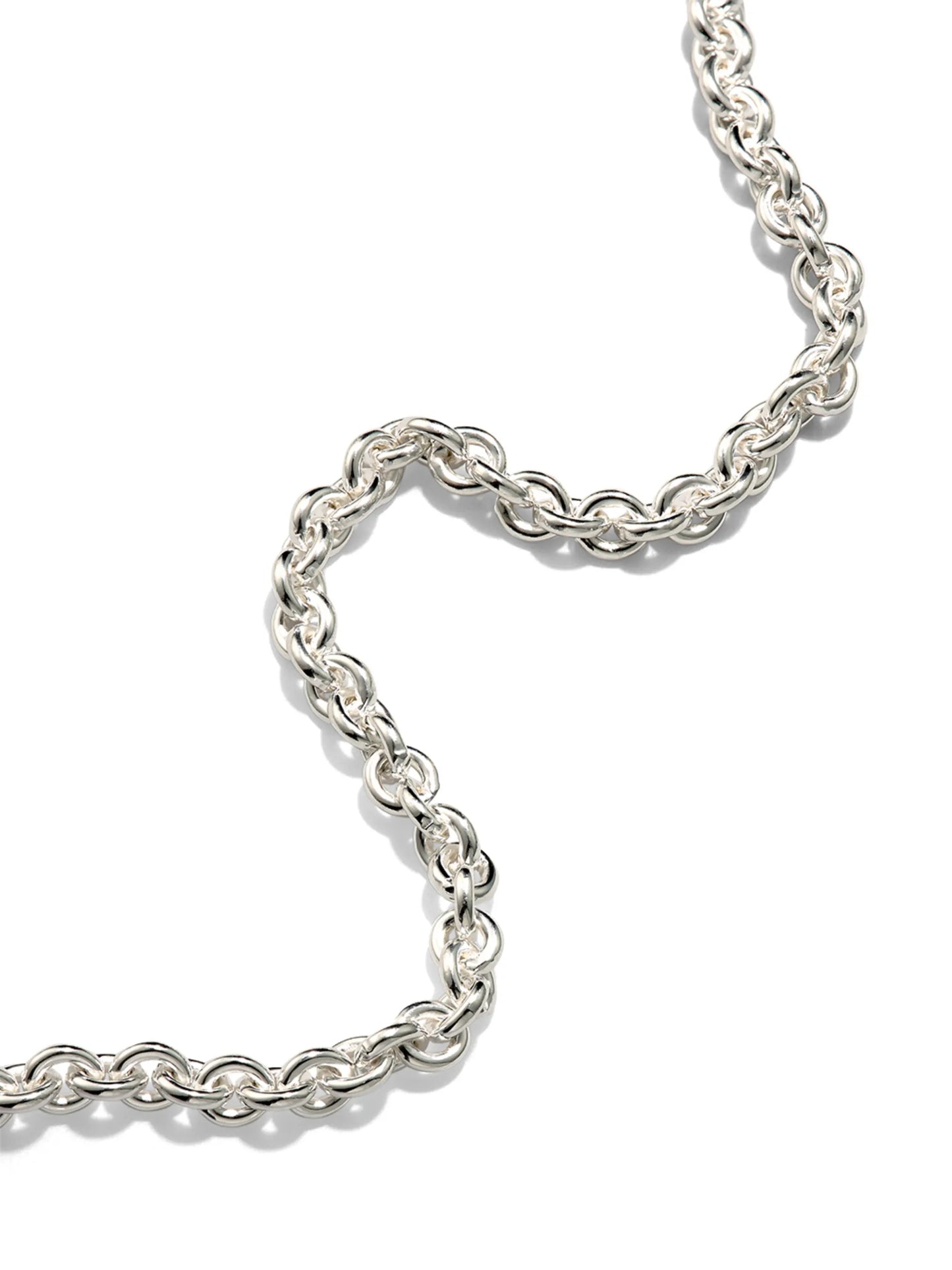 sterling silver Segment cable-chain necklace
