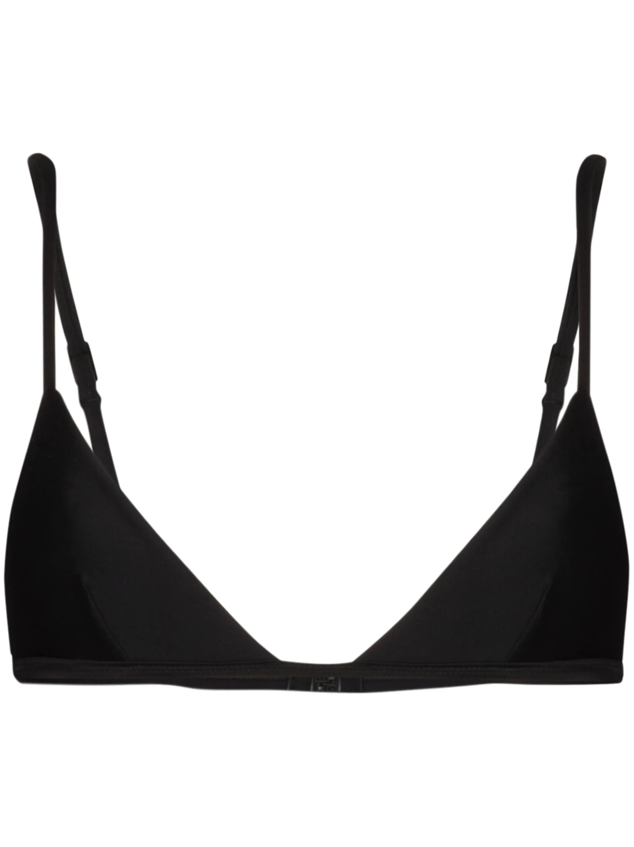 Petite triangle-cup bikini top